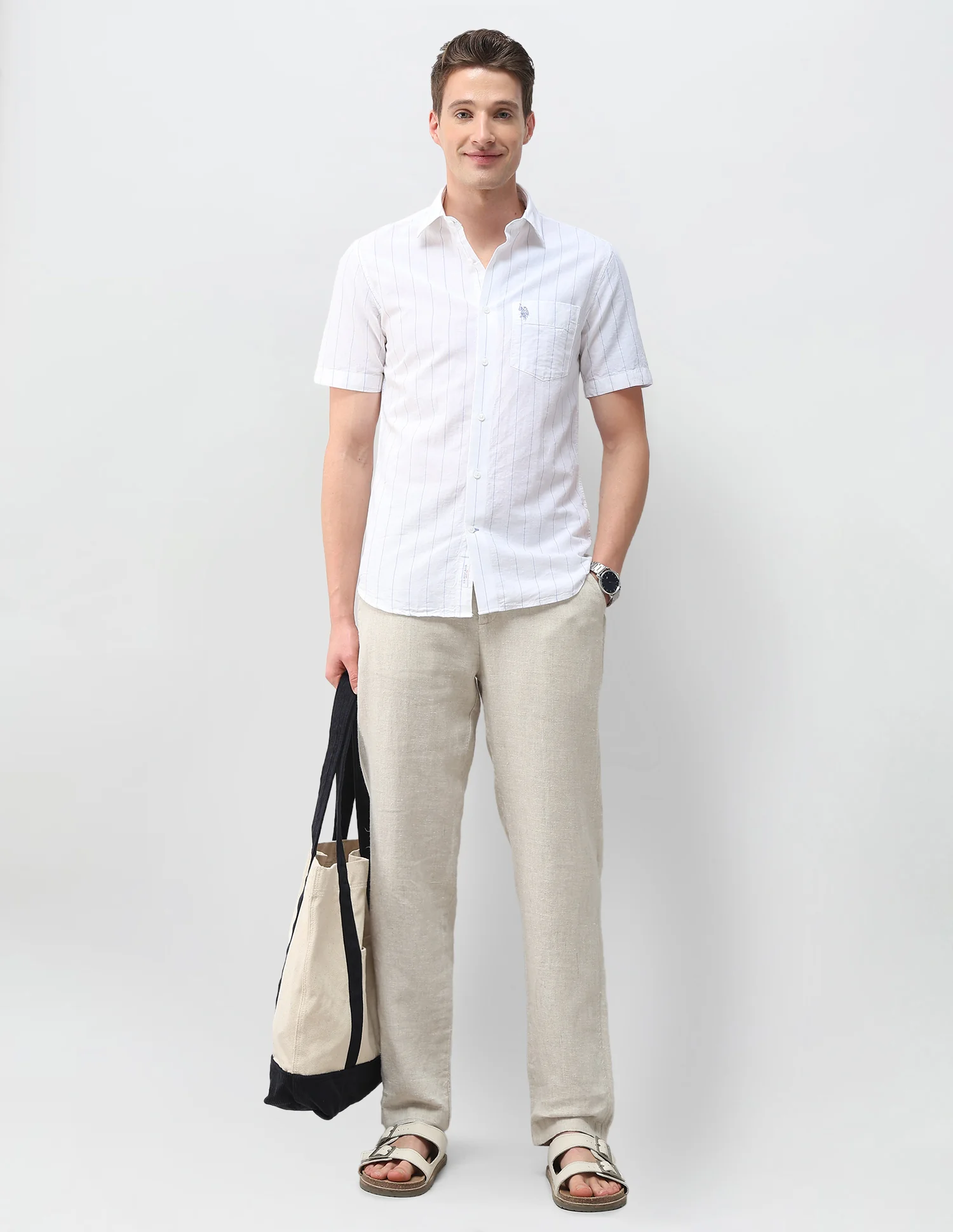 Vertical Striped Regular Fit Shirt - Image 3