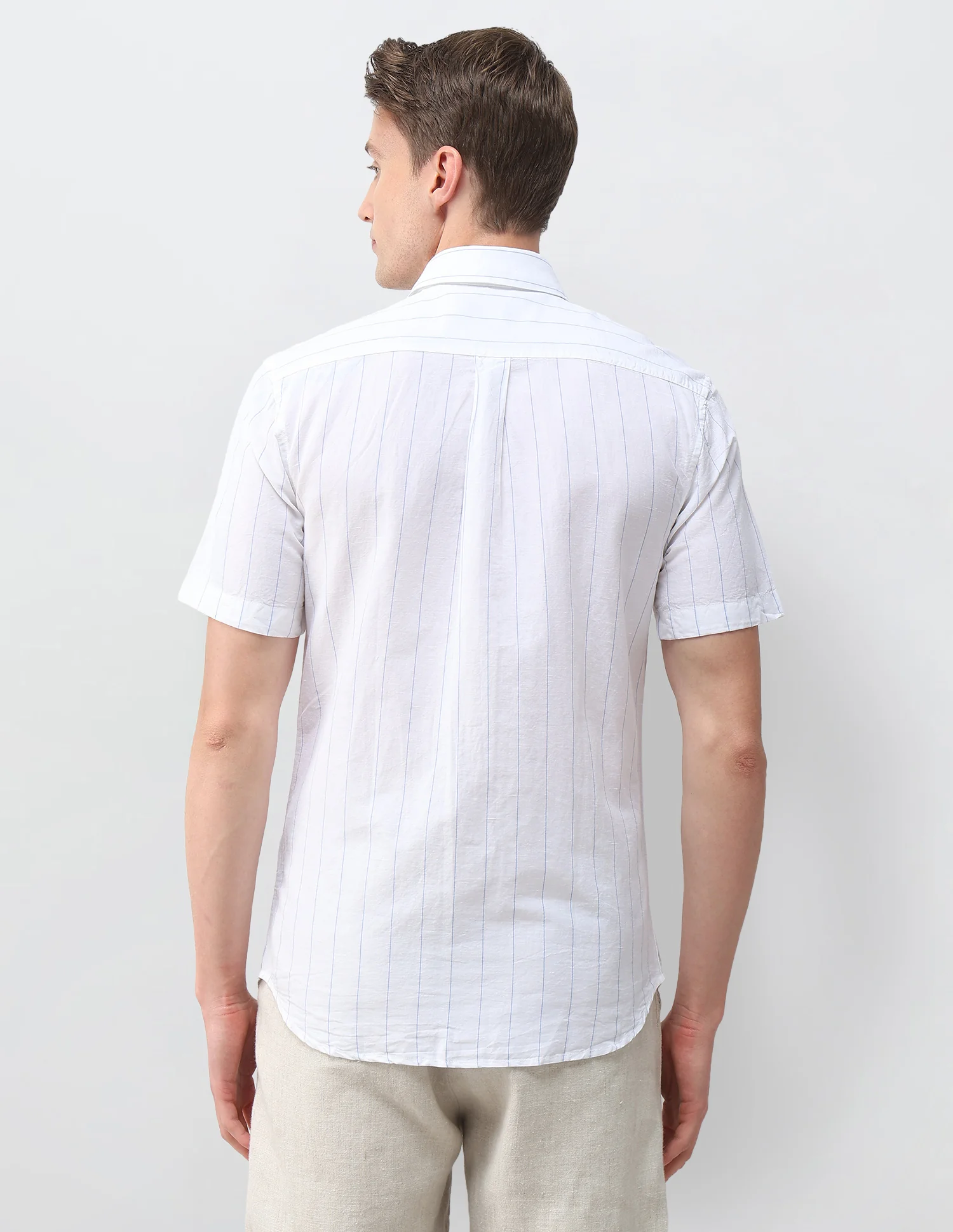Vertical Striped Regular Fit Shirt - Image 5