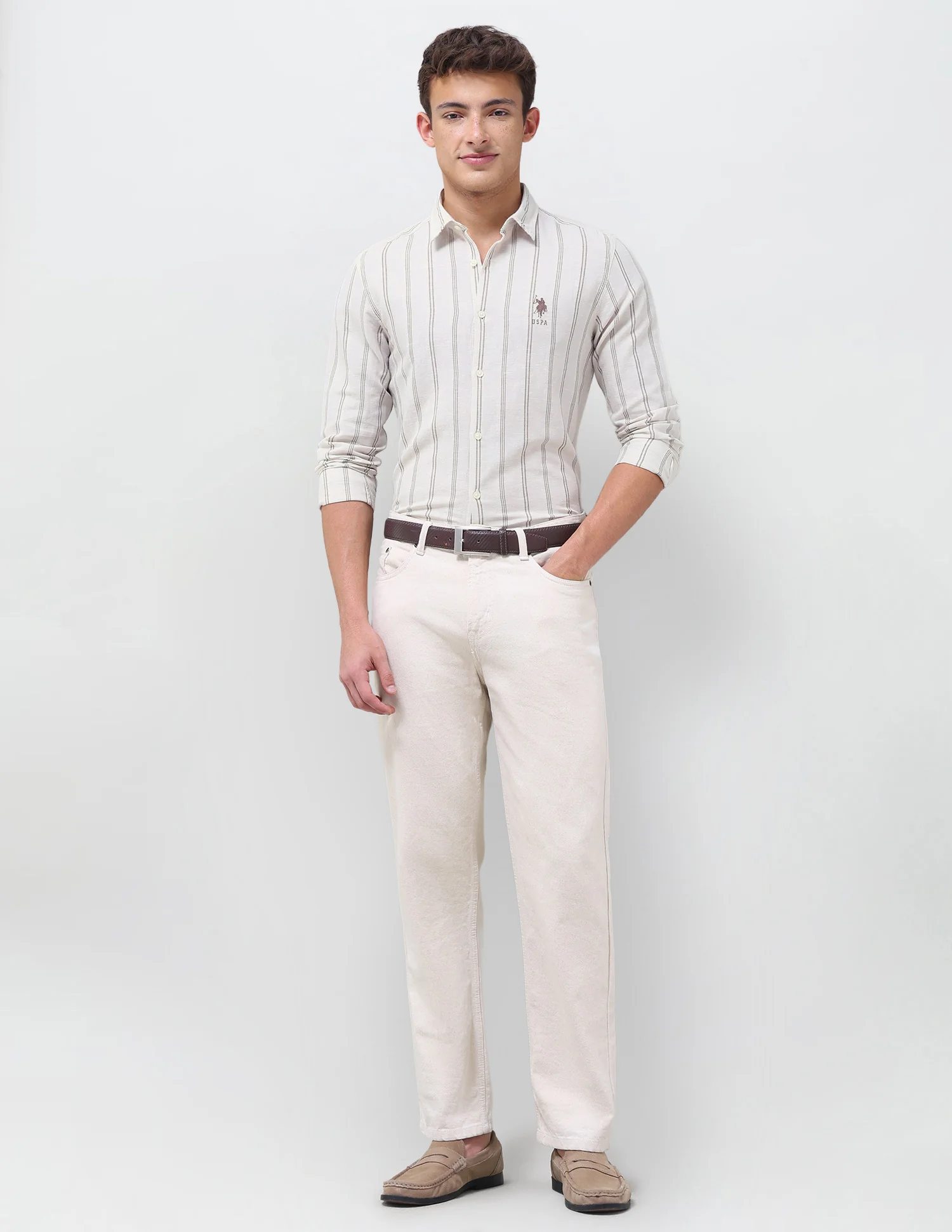 Vertical Striped Regular Fit Shirt - Image 3