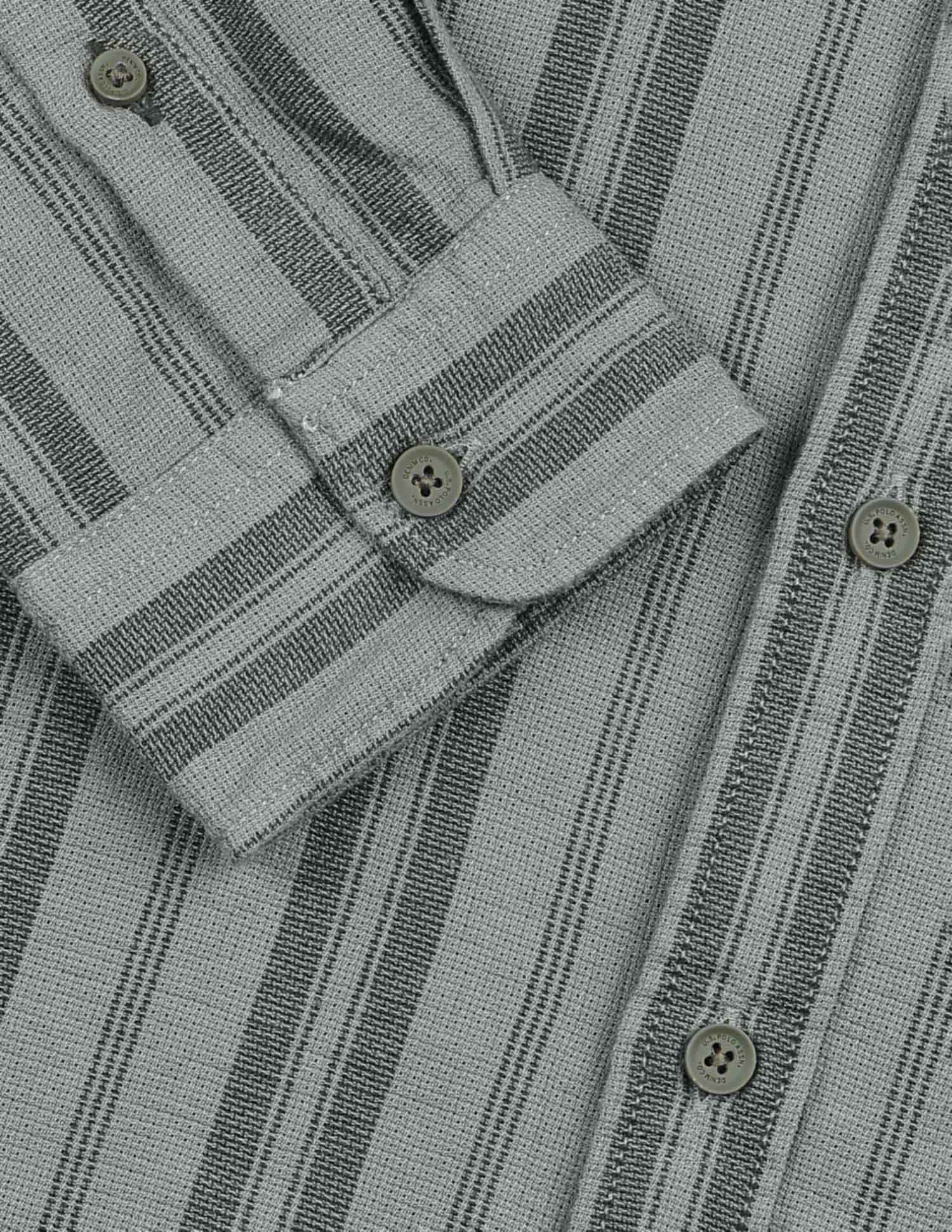 Vertical Striped Regular Fit Shirt - Image 8