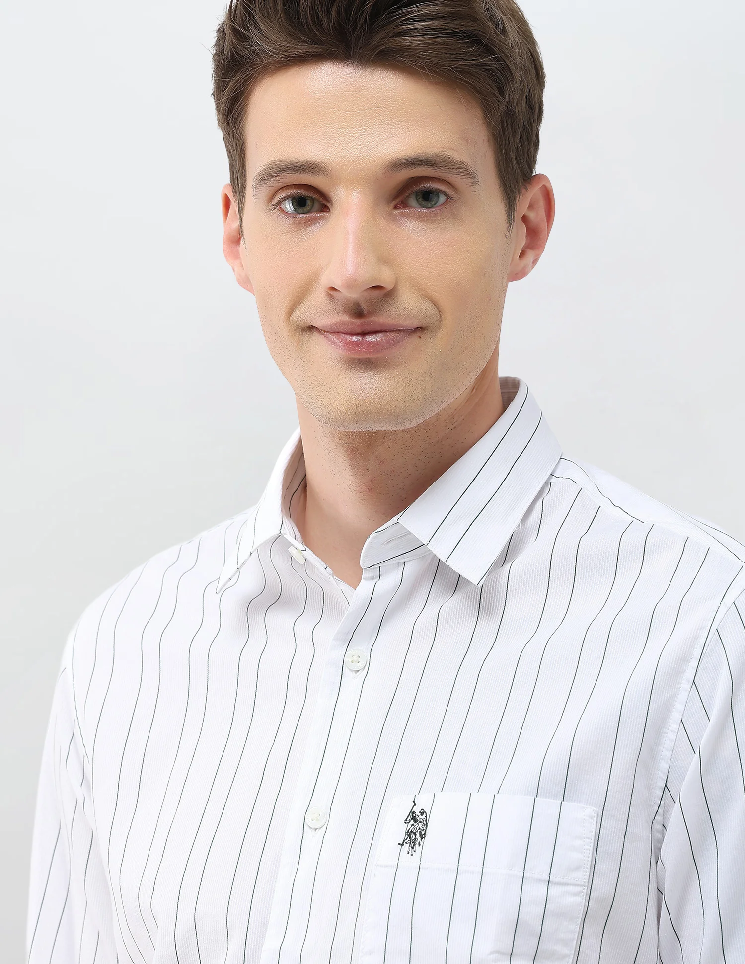 Vertical Striped Regular Fit Shirt - Image 7