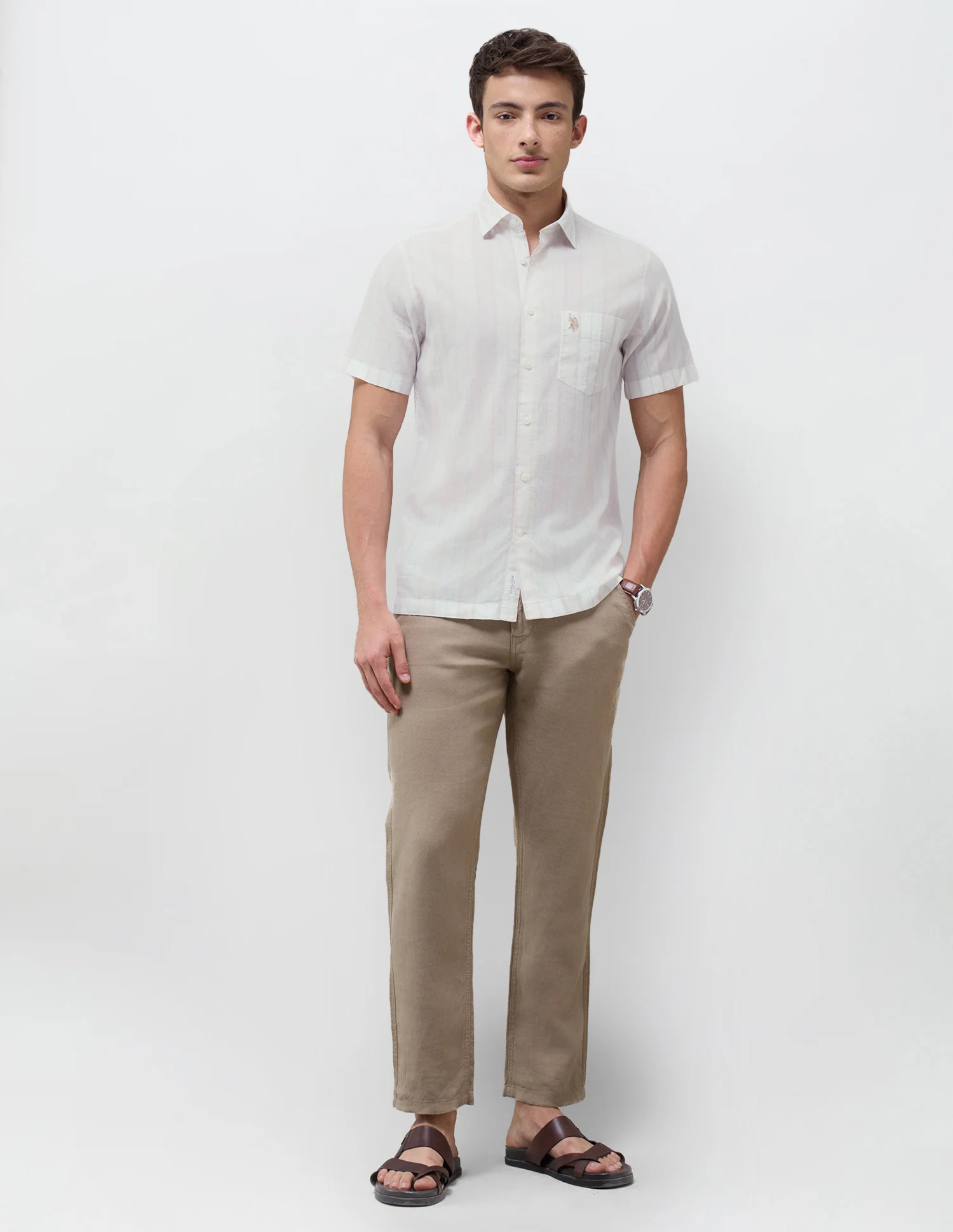 Vertical Striped Regular Fit Shirt - Image 3