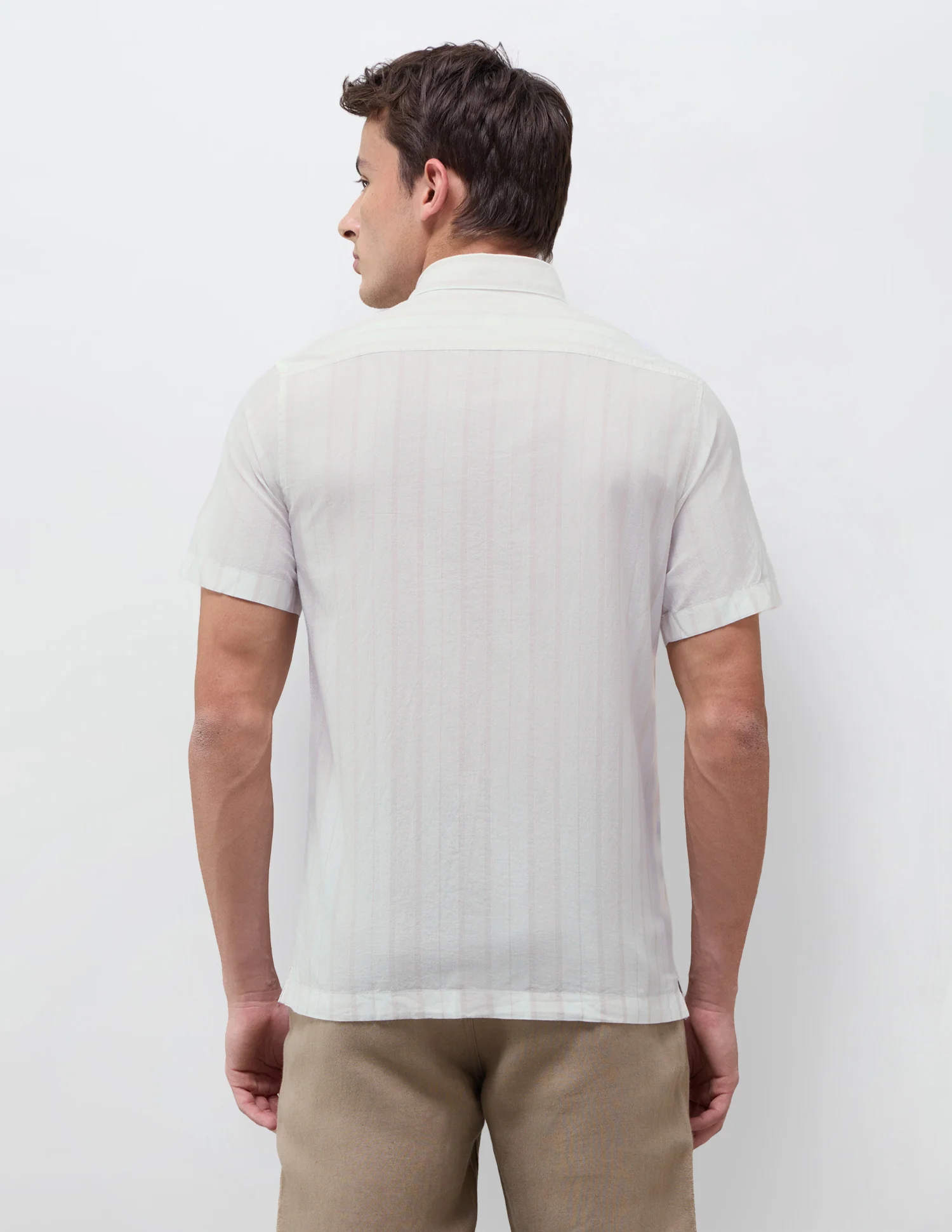 Vertical Striped Regular Fit Shirt - Image 5