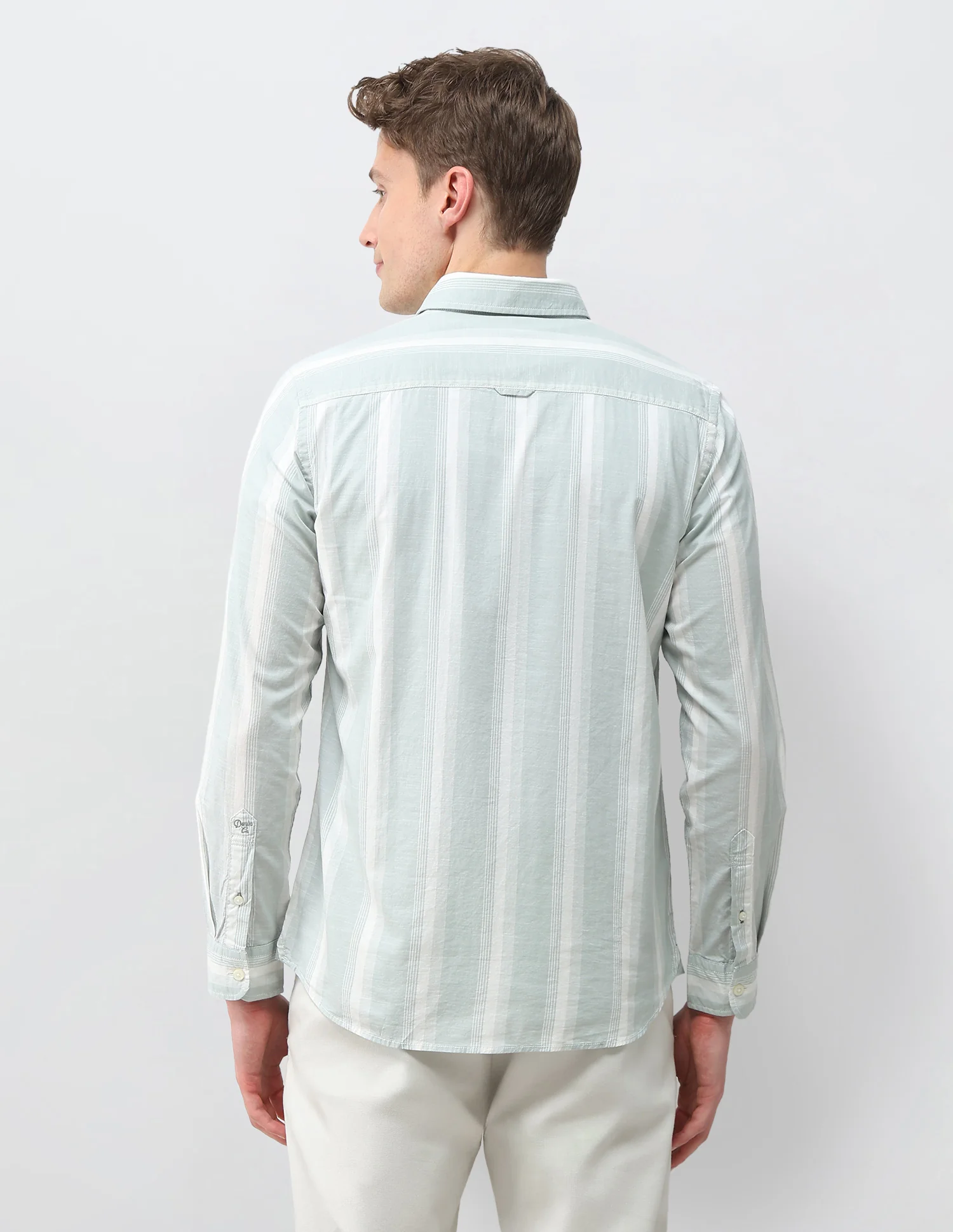 Vertical Striped Regular Fit Shirt - Image 5