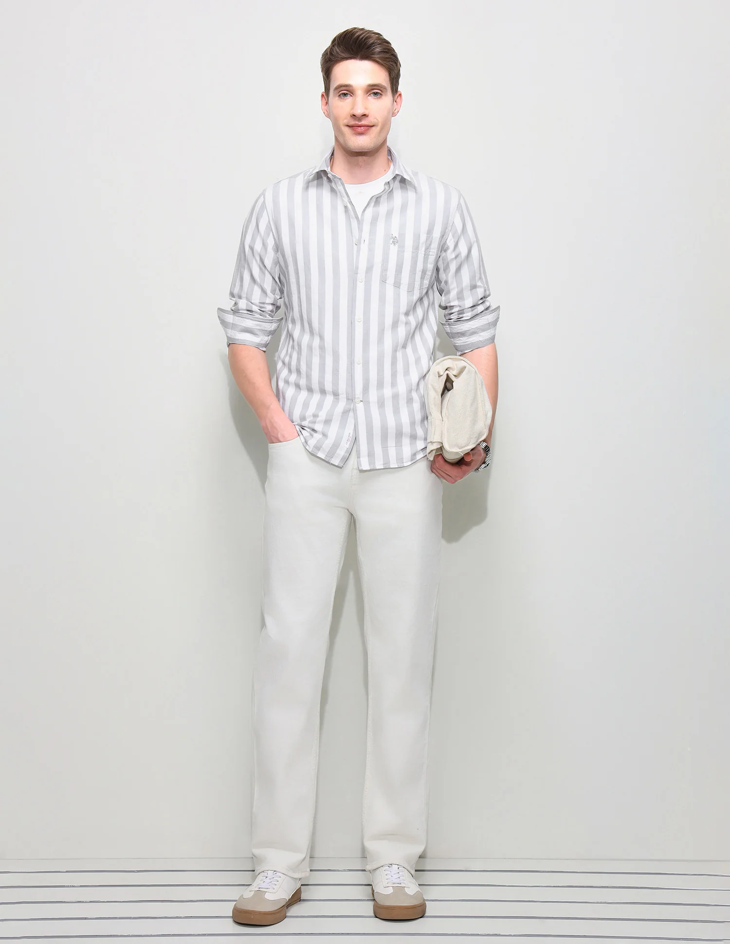 Vertical Striped Regular Fit Shirt - Image 3