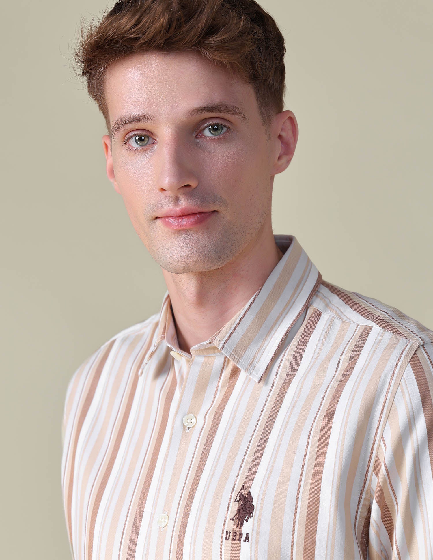 Vertical Striped Regular Fit Shirt - Image 7