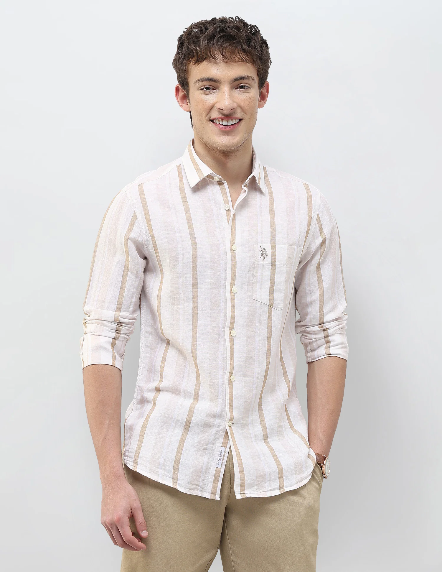 Vertical Striped Regular Fit Shirt