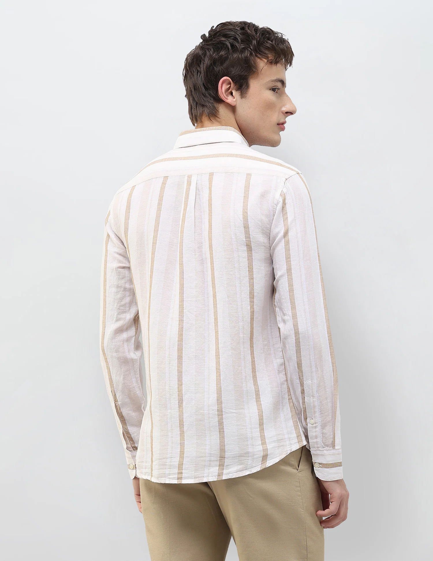 Vertical Striped Regular Fit Shirt - Image 5