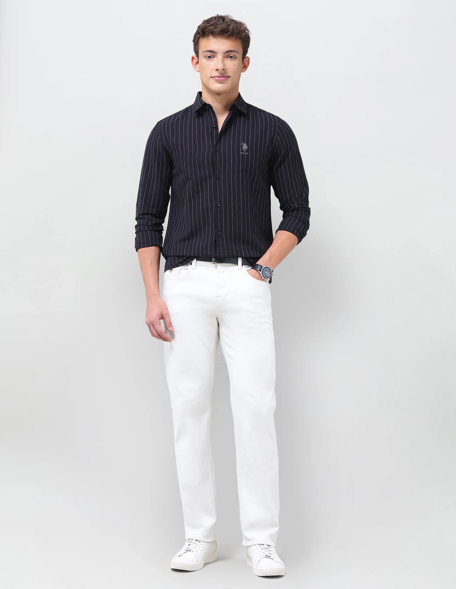 Vertical Striped Regular Fit Shirt - Image 3