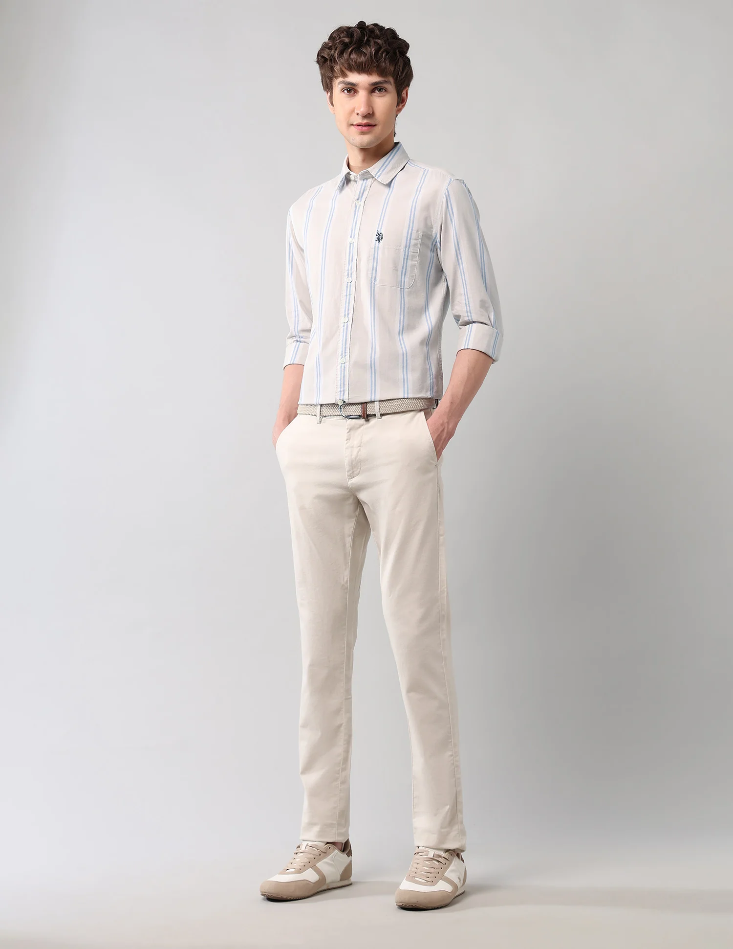 Vertical Striped Regular Fit Shirt - Image 3