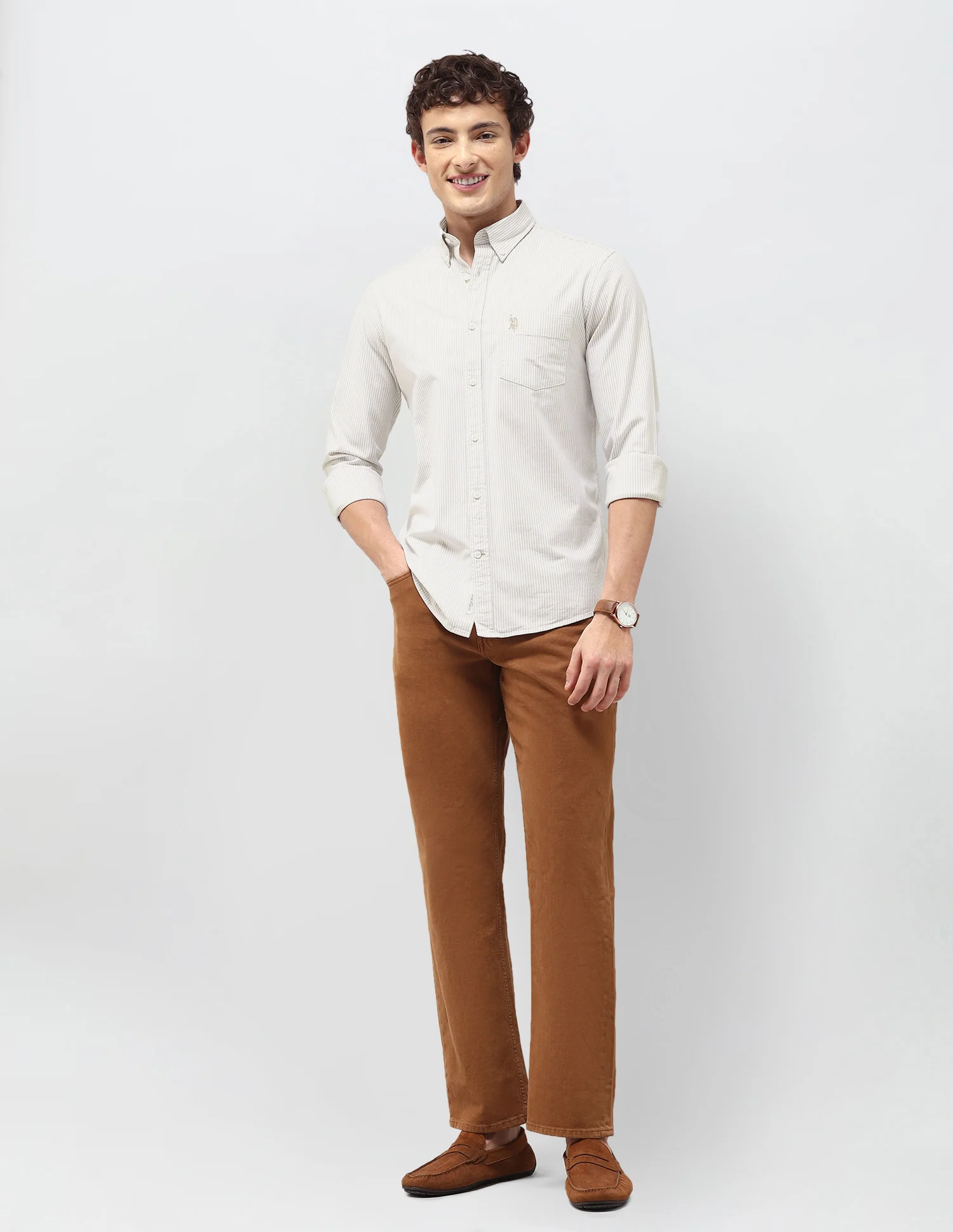 Vertical Striped Regular Fit Shirt - Image 3