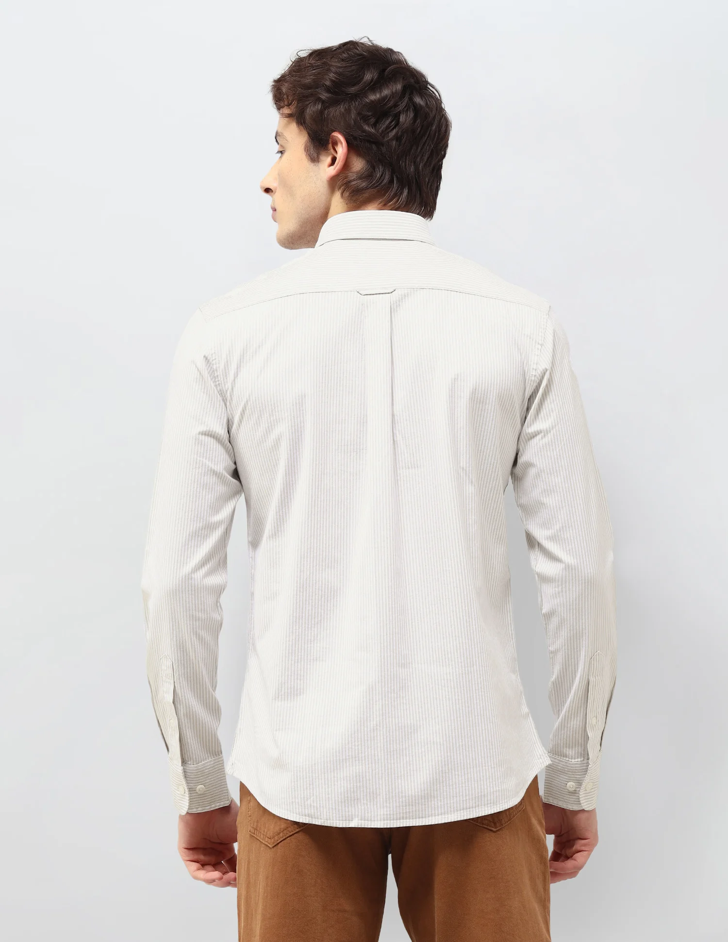 Vertical Striped Regular Fit Shirt - Image 5