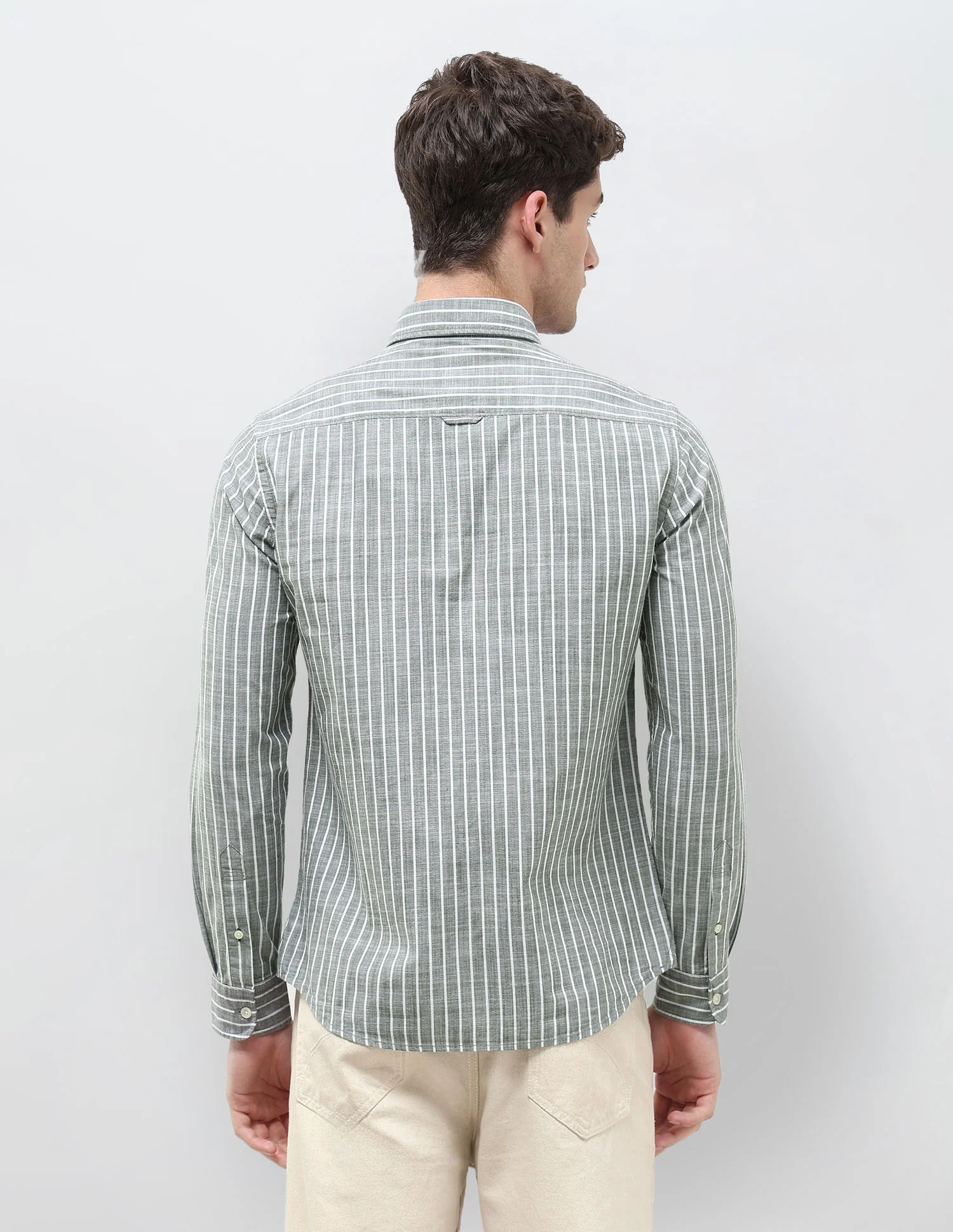 Vertical Striped Regular Fit Shirt - Image 5