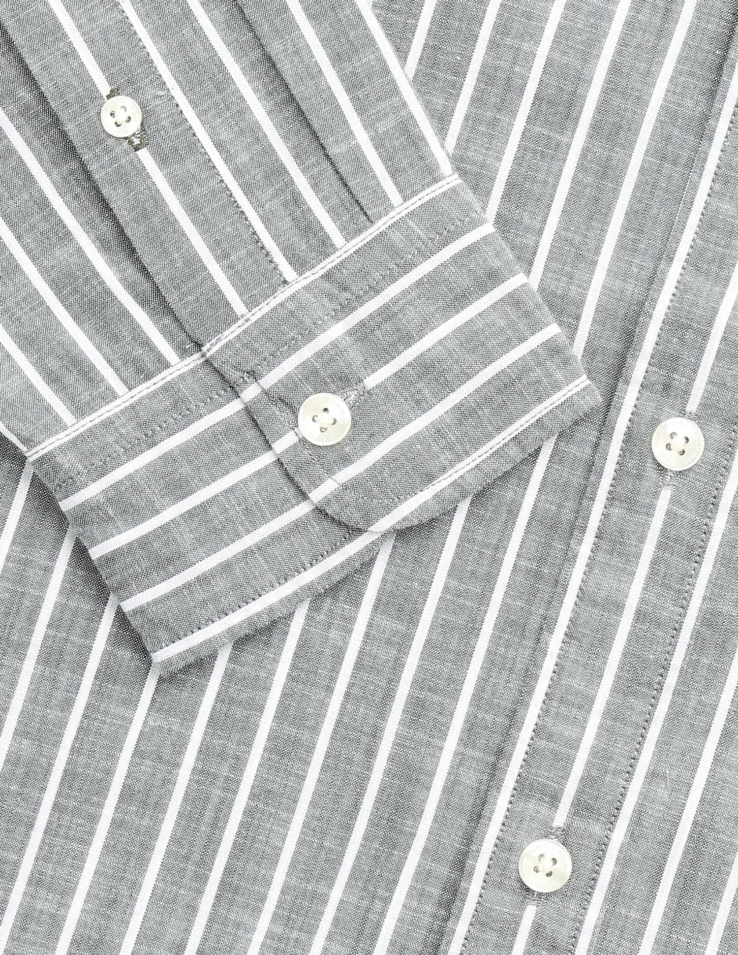 Vertical Striped Regular Fit Shirt - Image 8