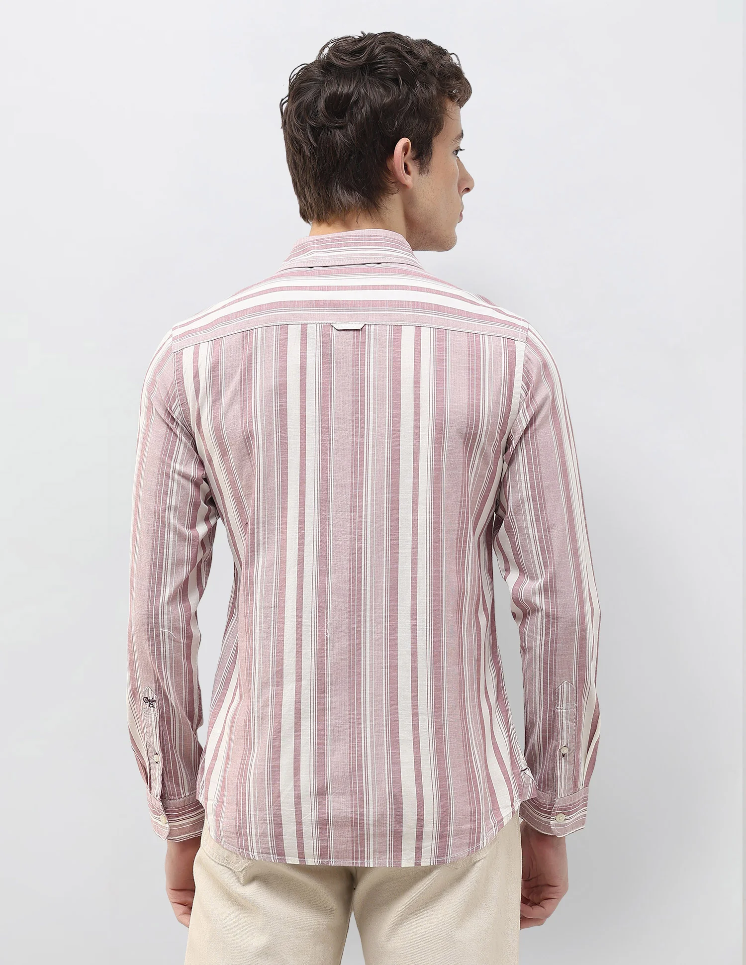 Vertical Striped Regular Fit Shirt - Image 5