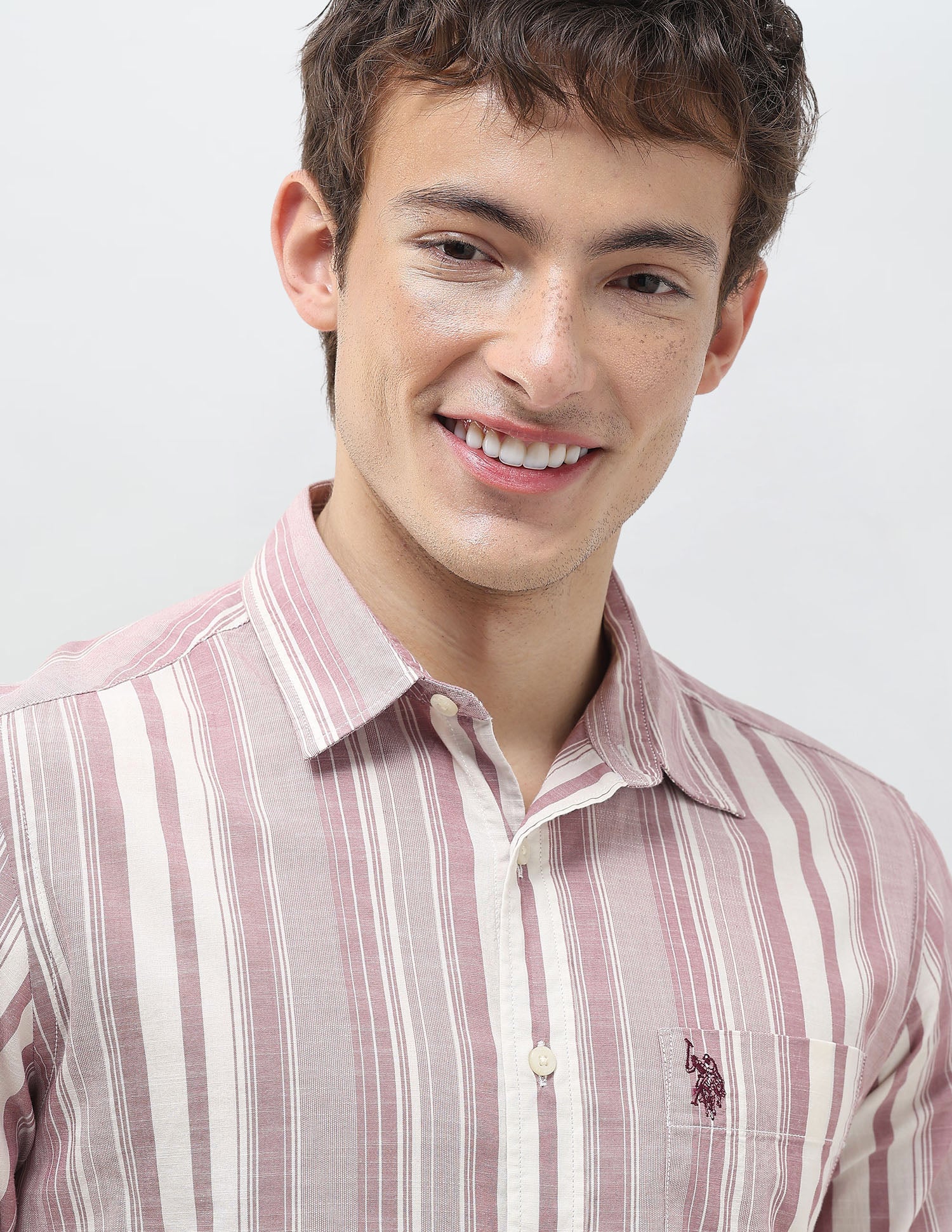 Vertical Striped Regular Fit Shirt - Image 7
