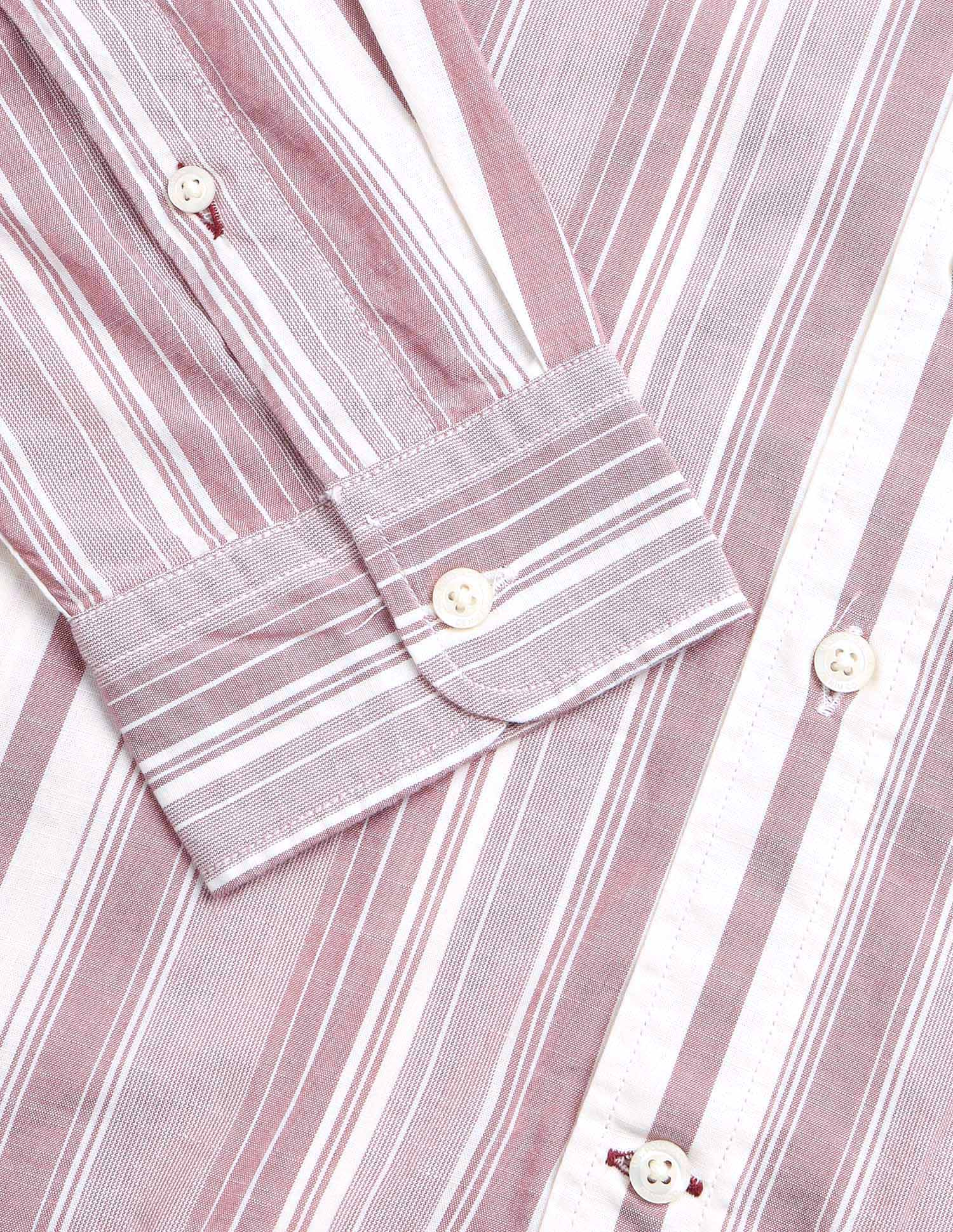 Vertical Striped Regular Fit Shirt - Image 8