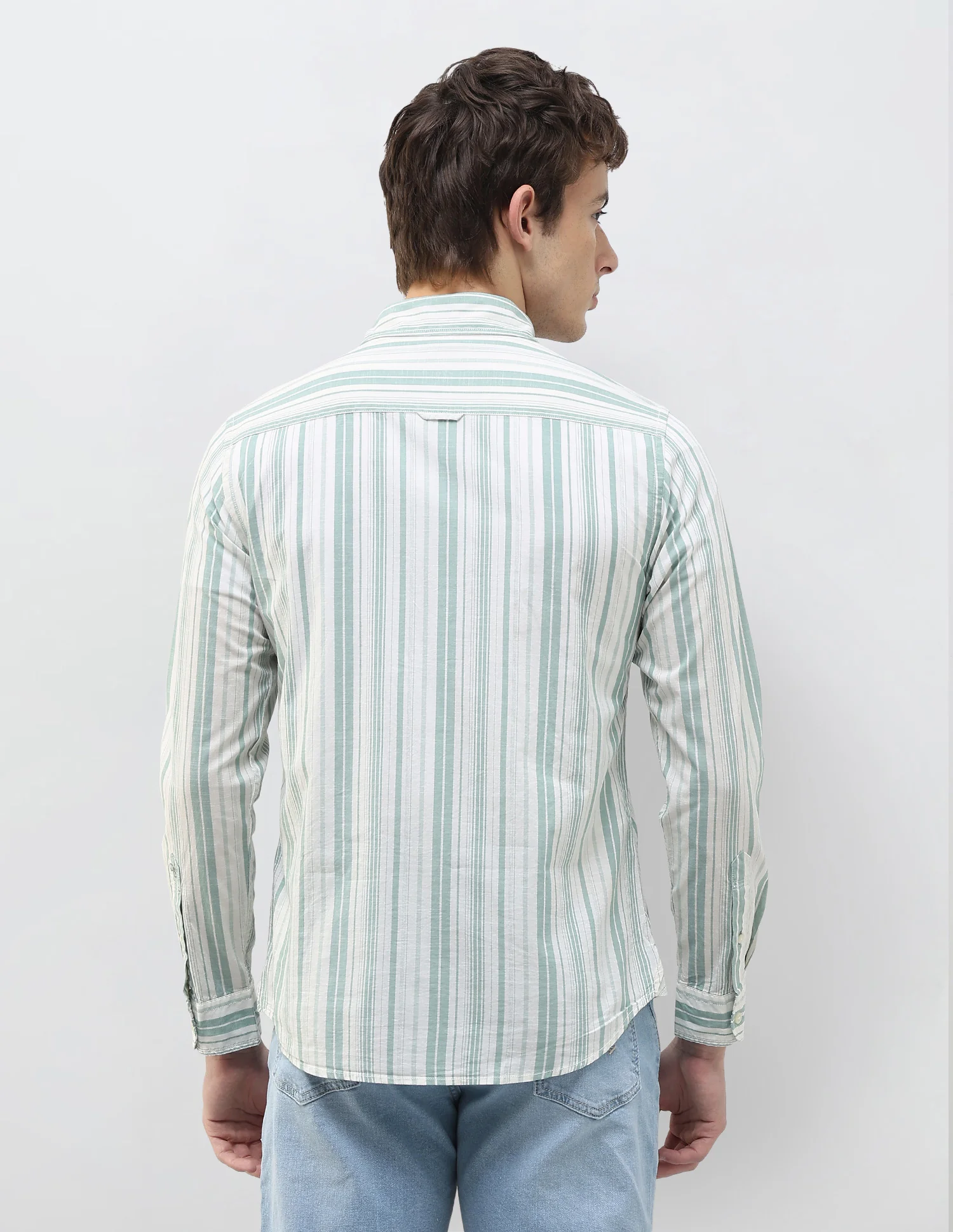 Vertical Striped Regular Fit Shirt - Image 5