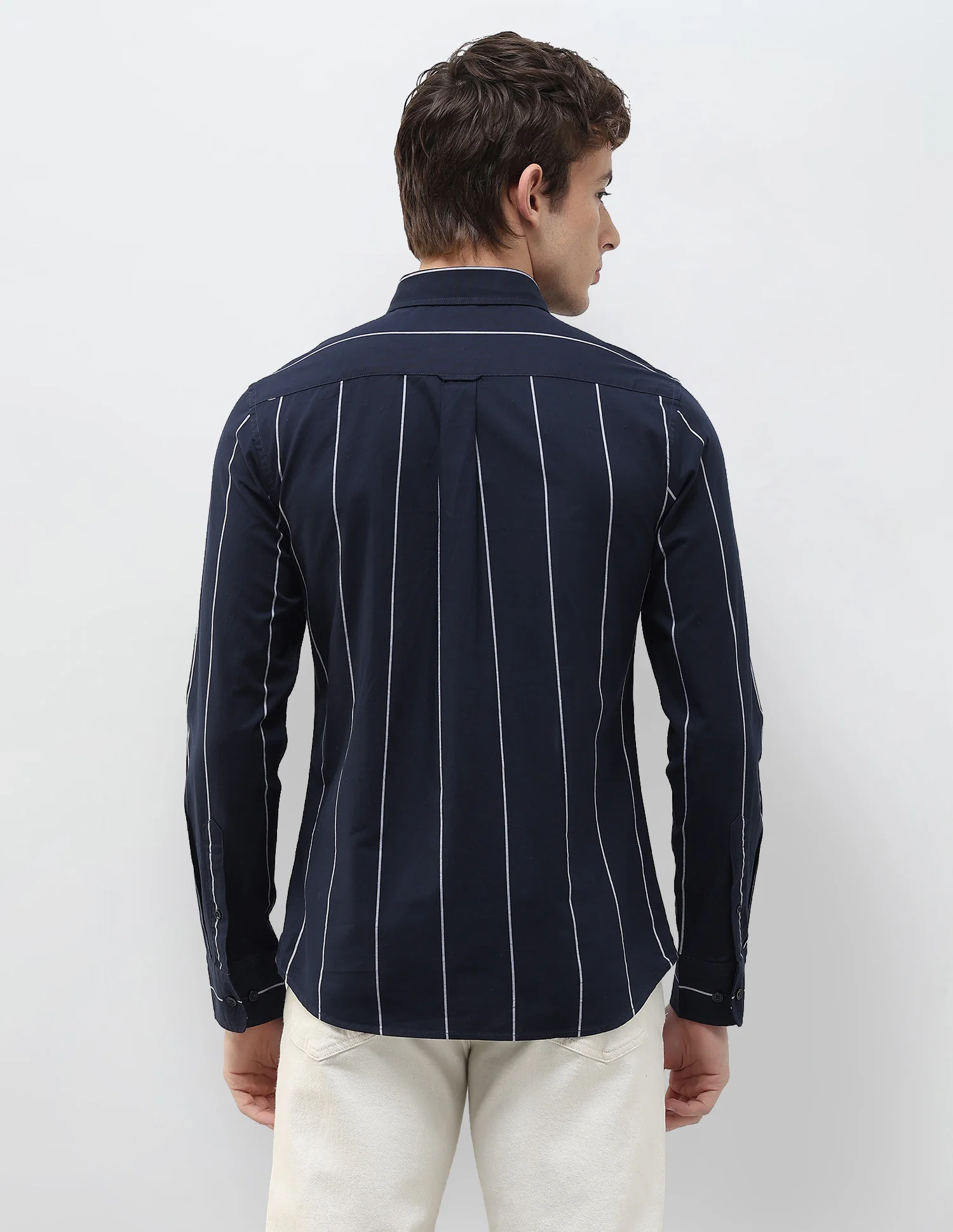 Vertical Striped Regular Fit Shirt - Image 5