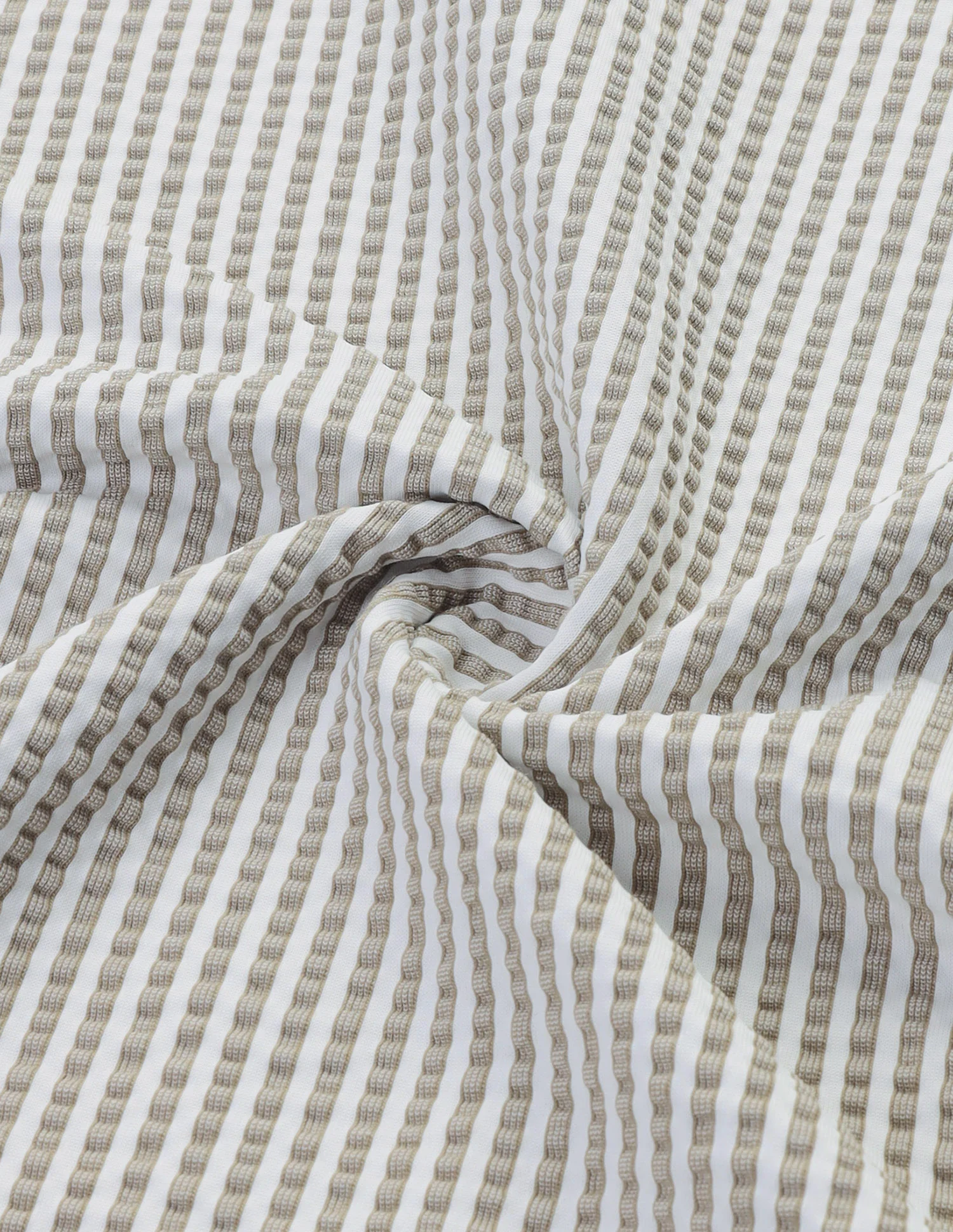 Vertical Striped Relaxed Fit Polo Shirt - Image 8