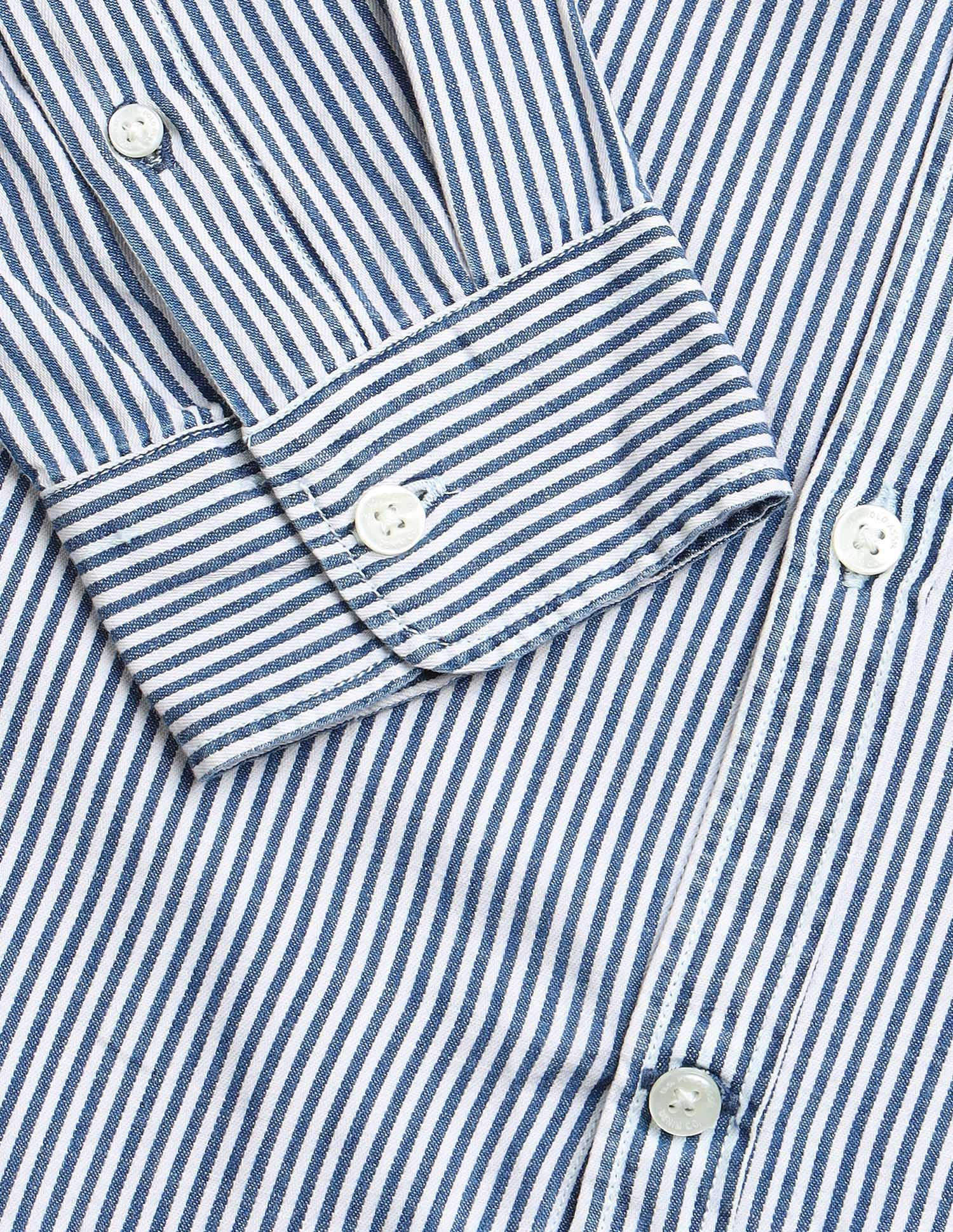 Vertical Striped Relaxed Fit Shirt - Image 8