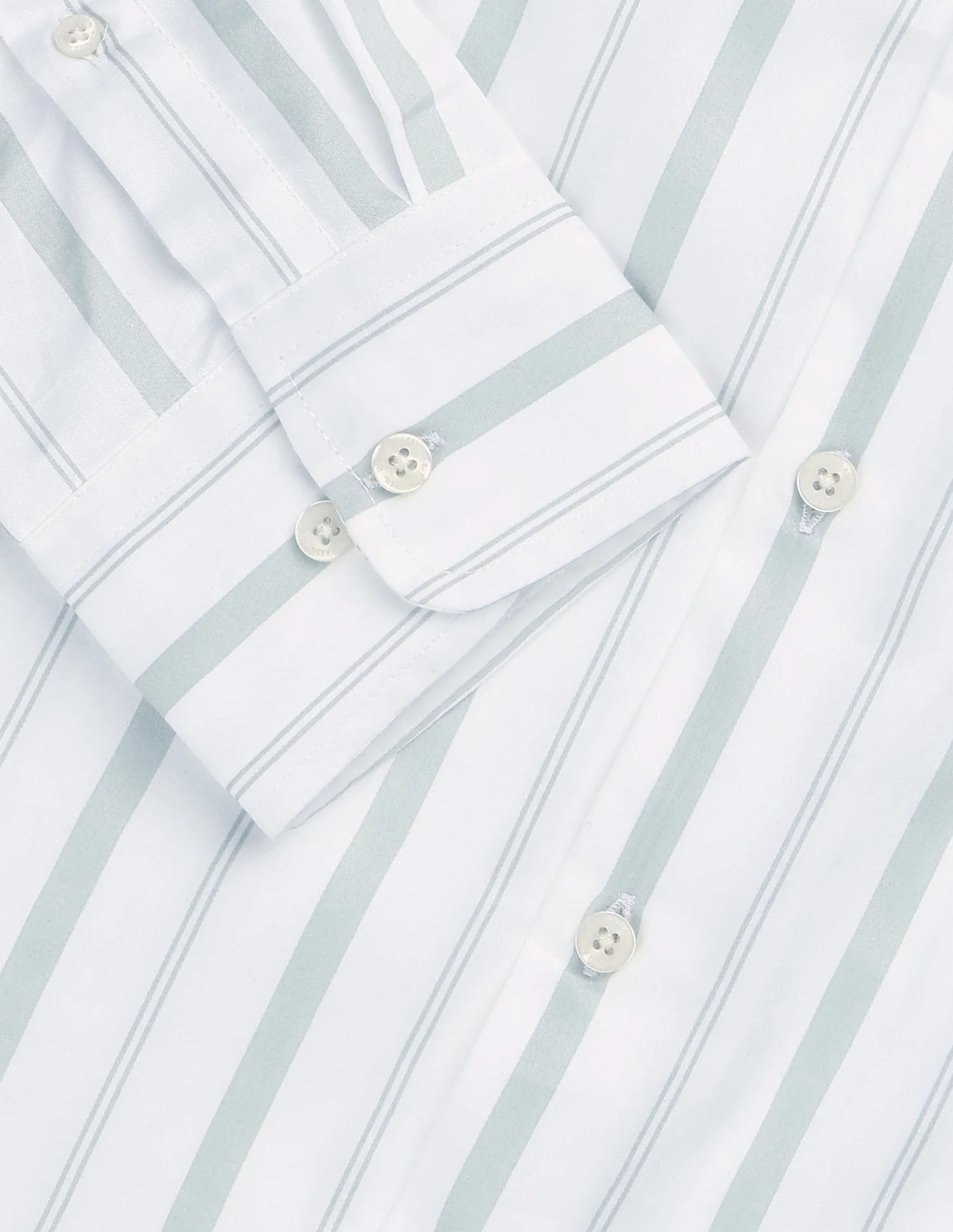 Vertical Striped Satin Shirt - Image 8