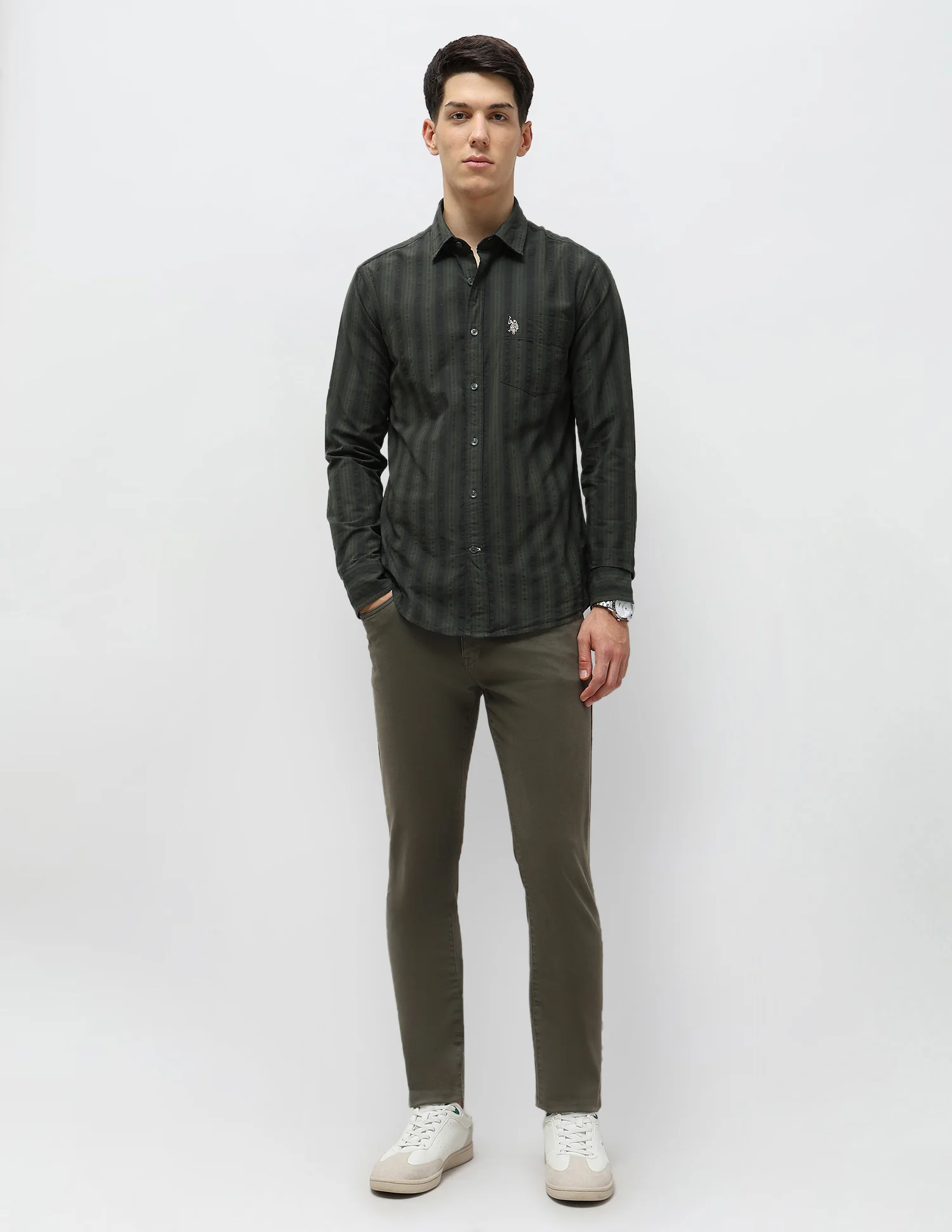 Vertical Striped Seersucker Shirt - Image 3