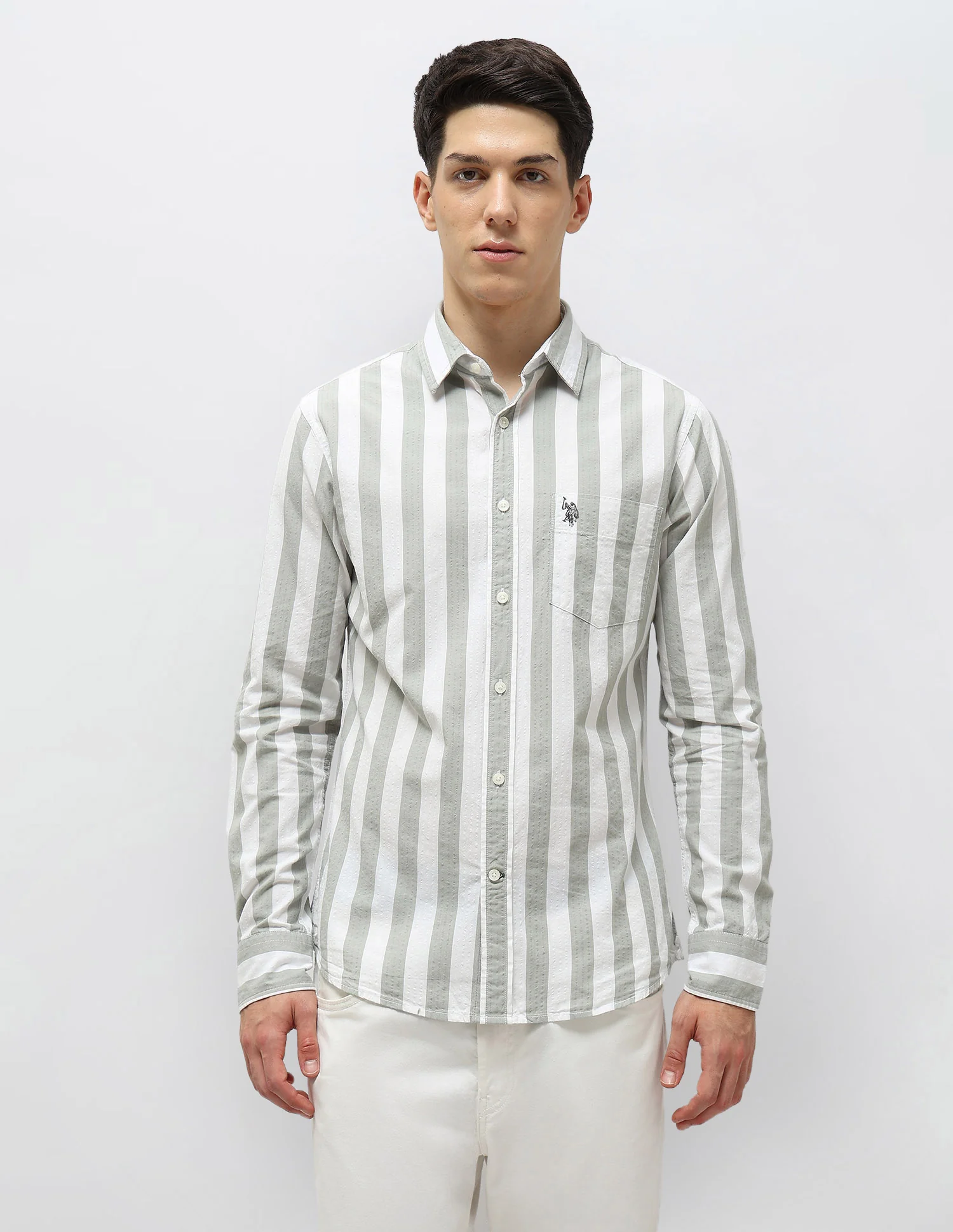 Vertical Striped Seersucker Shirt - Image 6