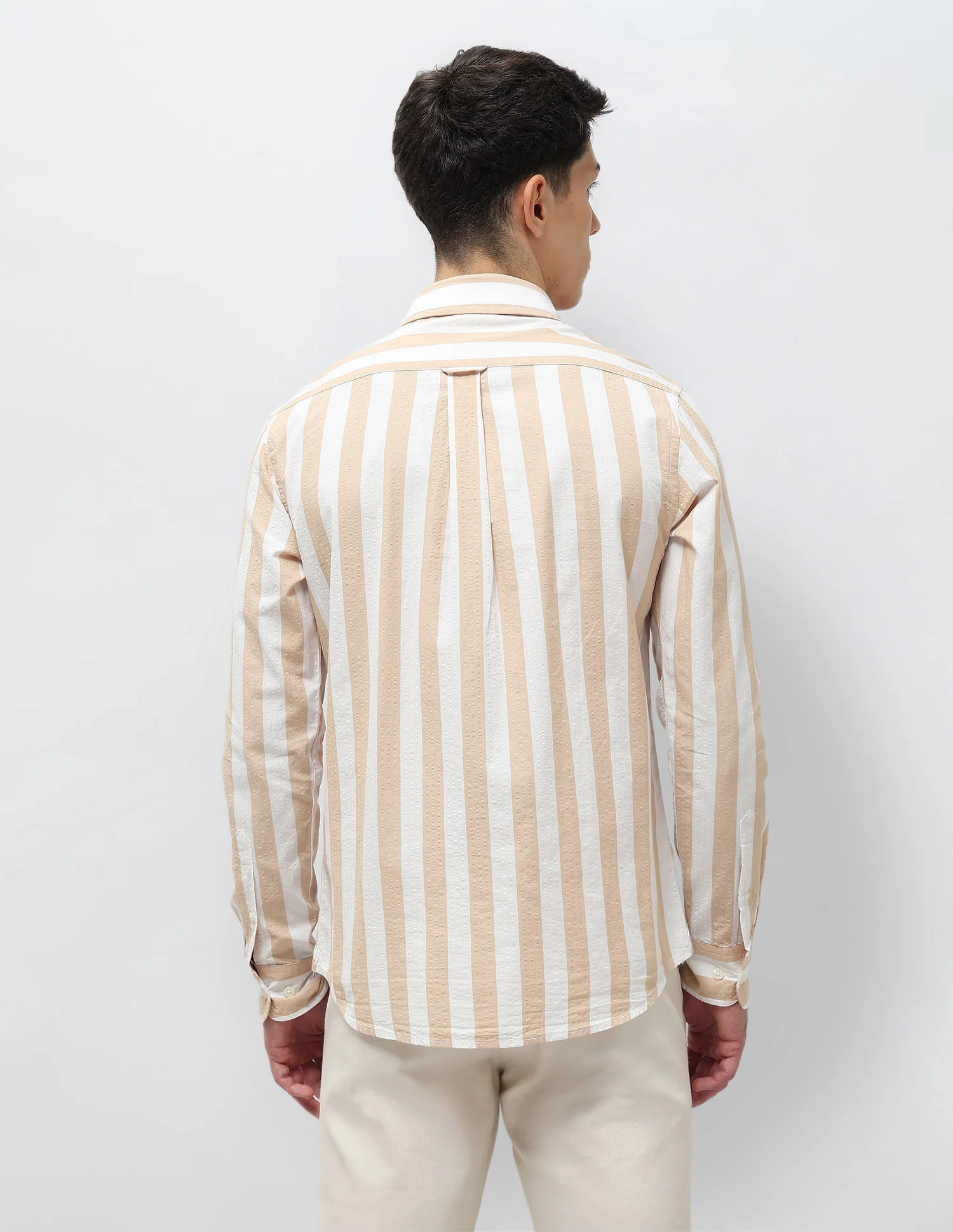 Vertical Striped Seersucker Shirt - Image 5