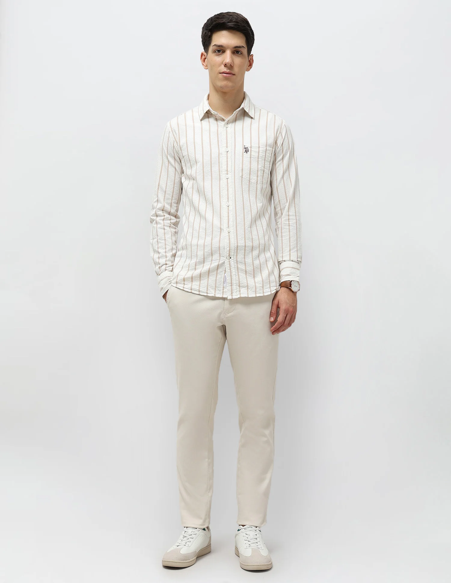 Vertical Striped Seersucker Shirt - Image 3