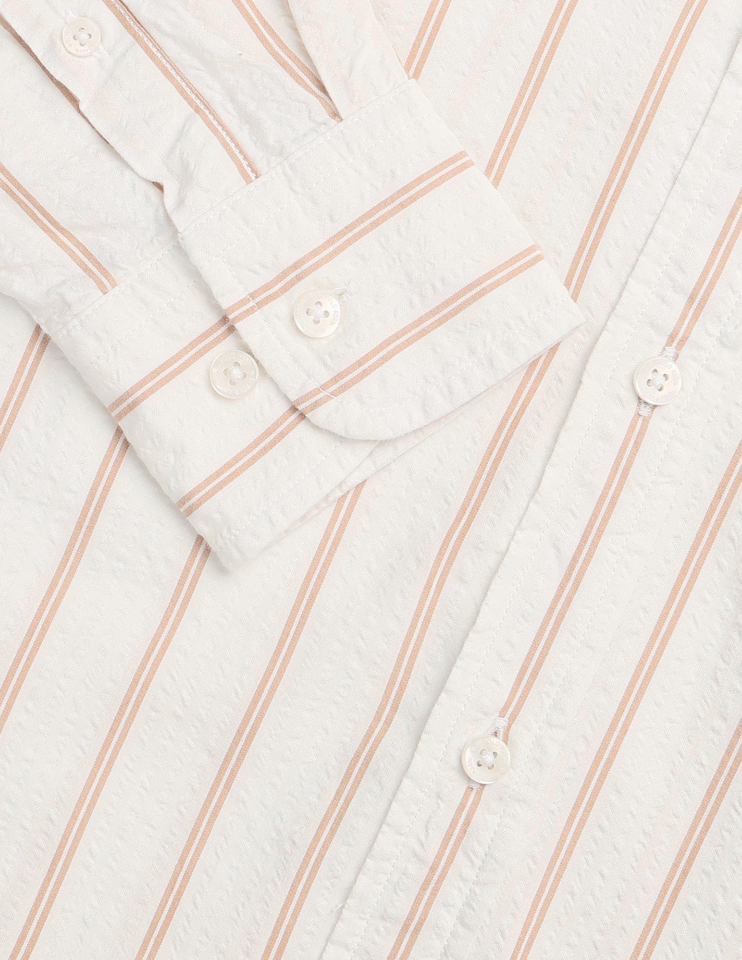 Vertical Striped Seersucker Shirt - Image 8