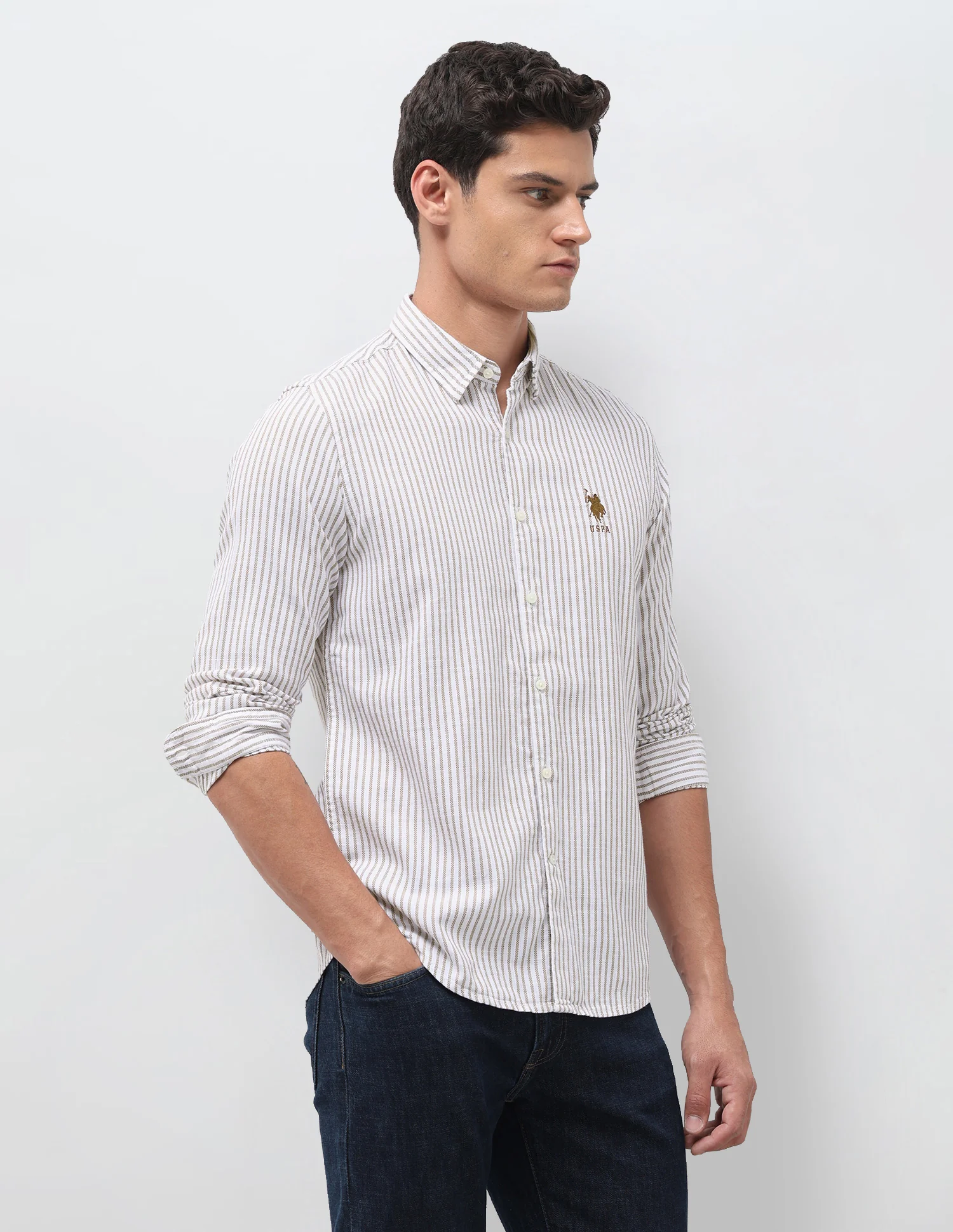 Vertical Striped Seersucker Shirt - Image 4