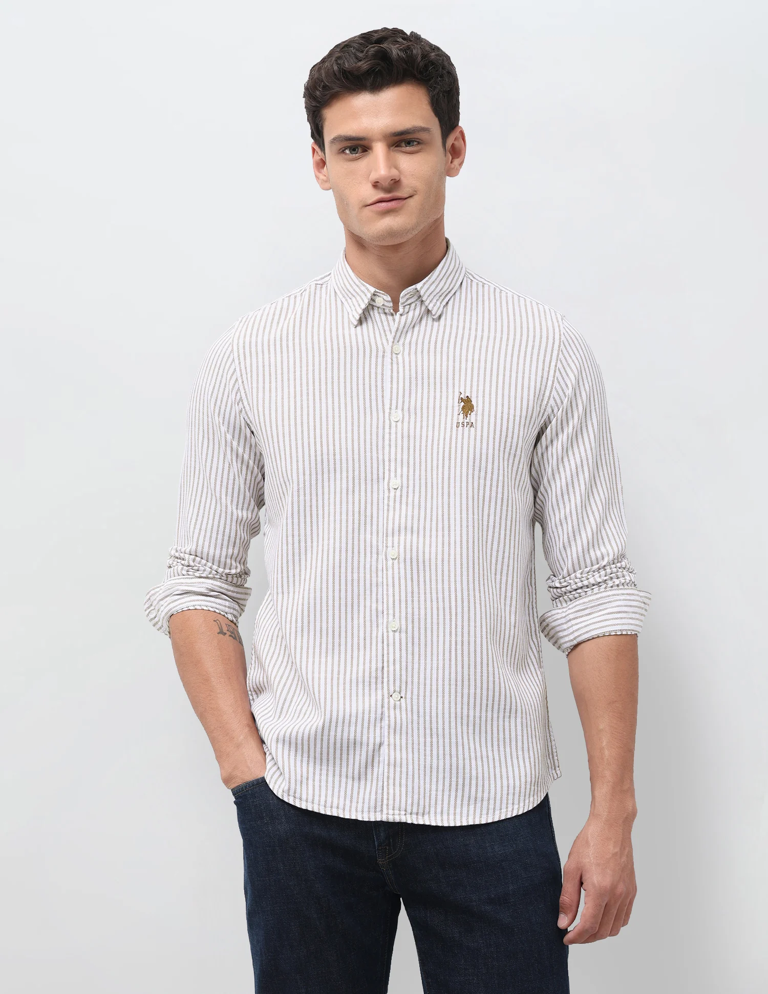Vertical Striped Seersucker Shirt - Image 6