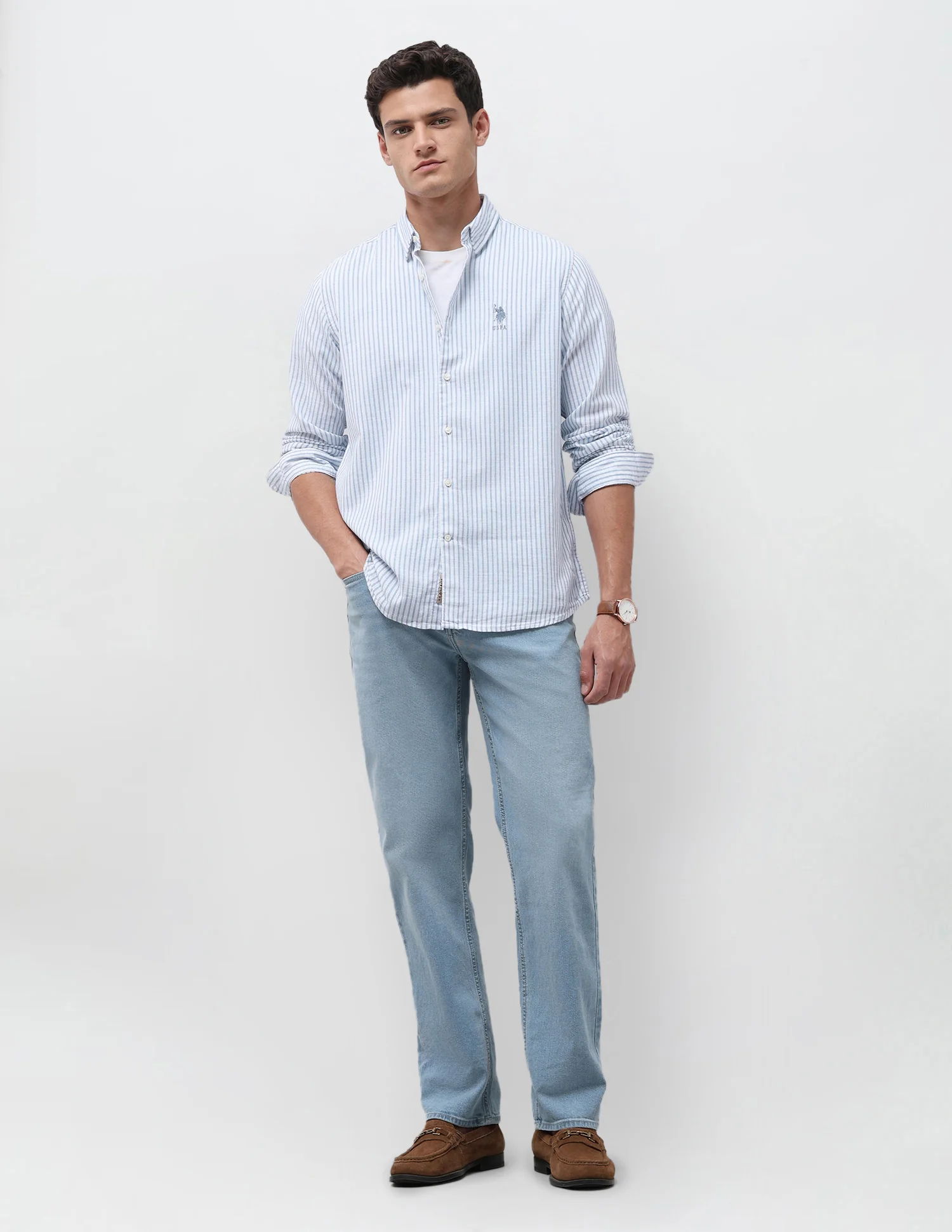 Vertical Striped Seersucker Shirt - Image 3
