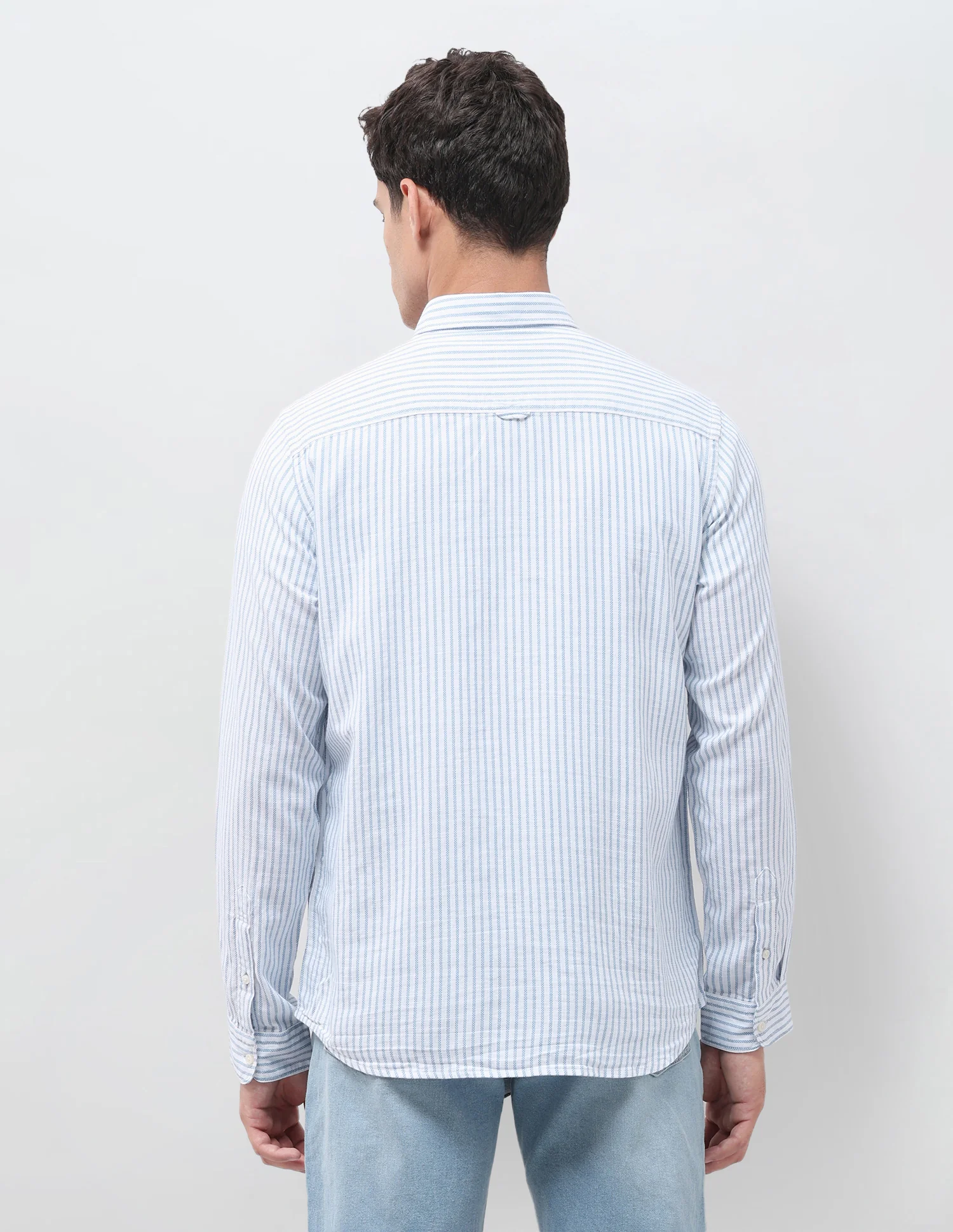 Vertical Striped Seersucker Shirt - Image 5
