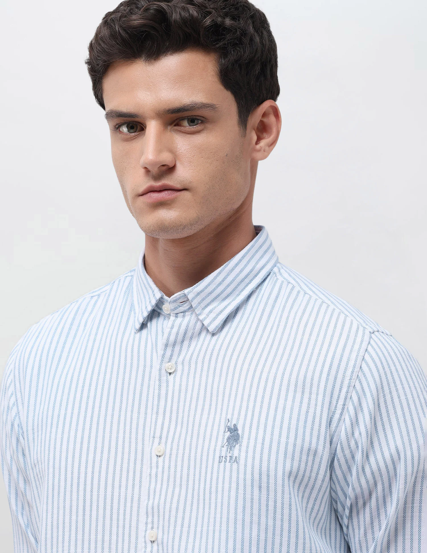 Vertical Striped Seersucker Shirt - Image 7