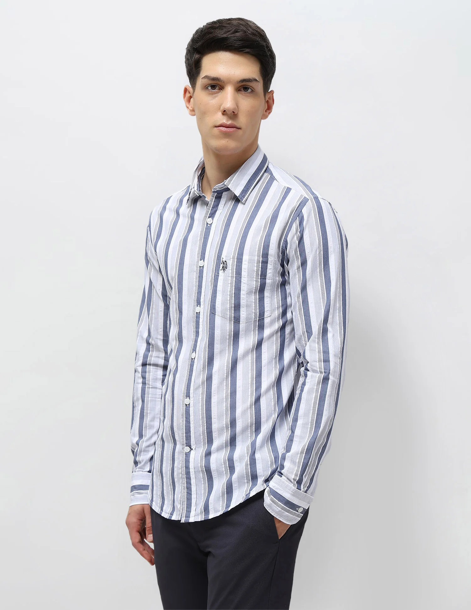 Vertical Striped Seersucker Shirt - Image 4