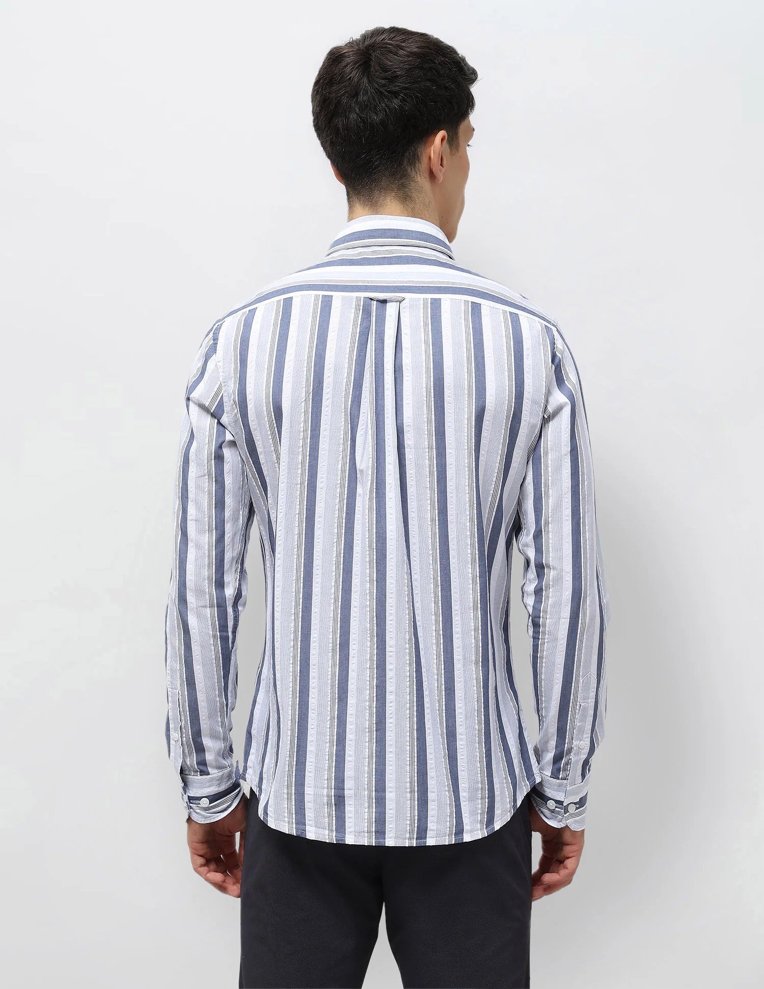 Vertical Striped Seersucker Shirt - Image 5