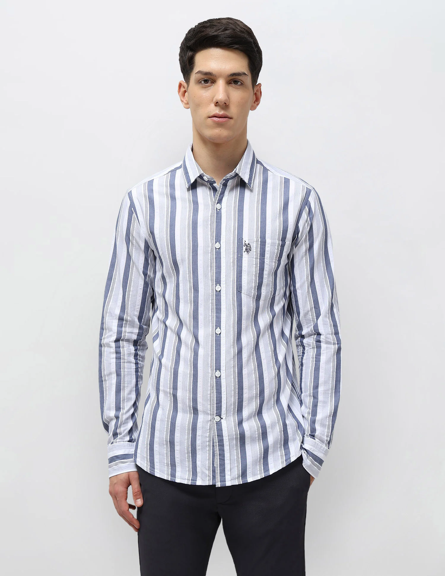 Vertical Striped Seersucker Shirt - Image 6