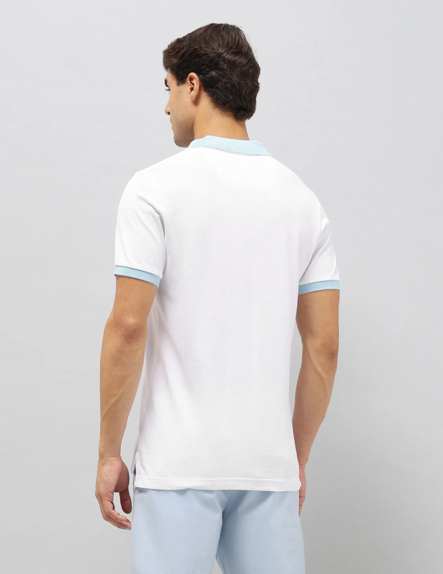 Vertical Striped Slim Fit Polo Shirt - Image 5