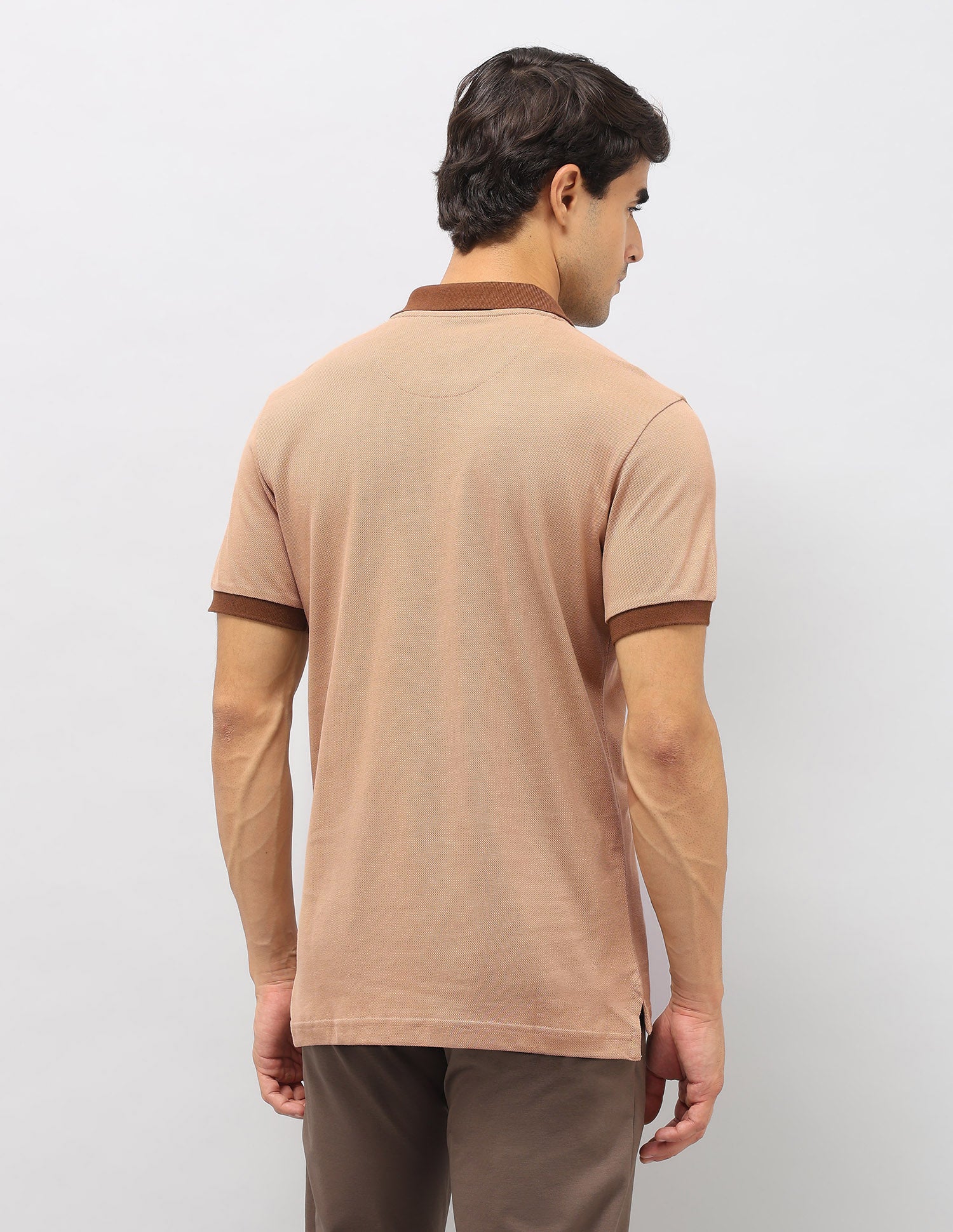 Vertical Striped Slim Fit Polo Shirt - Image 5