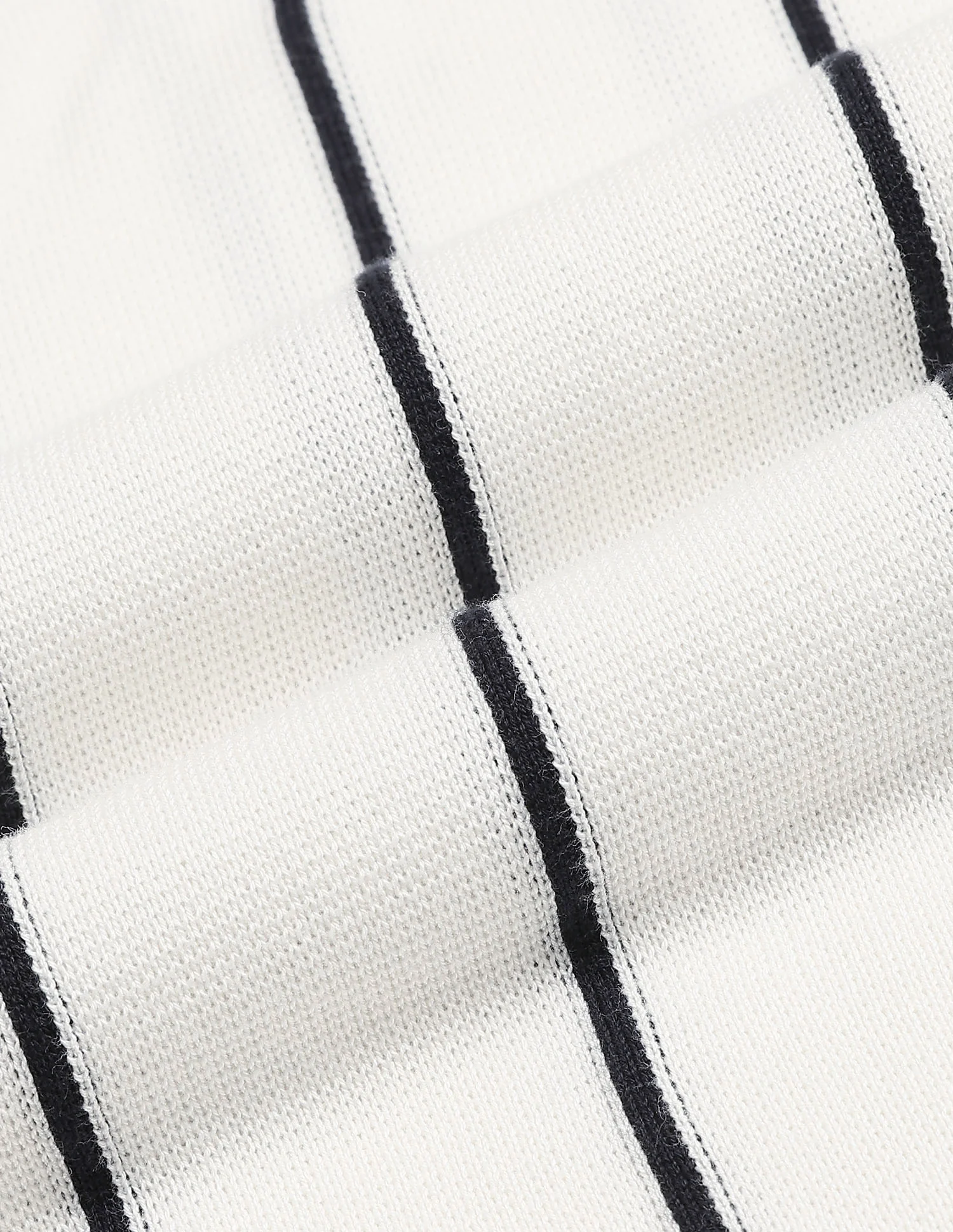 Vertical Striped Slim Fit Polo Shirt - Image 2