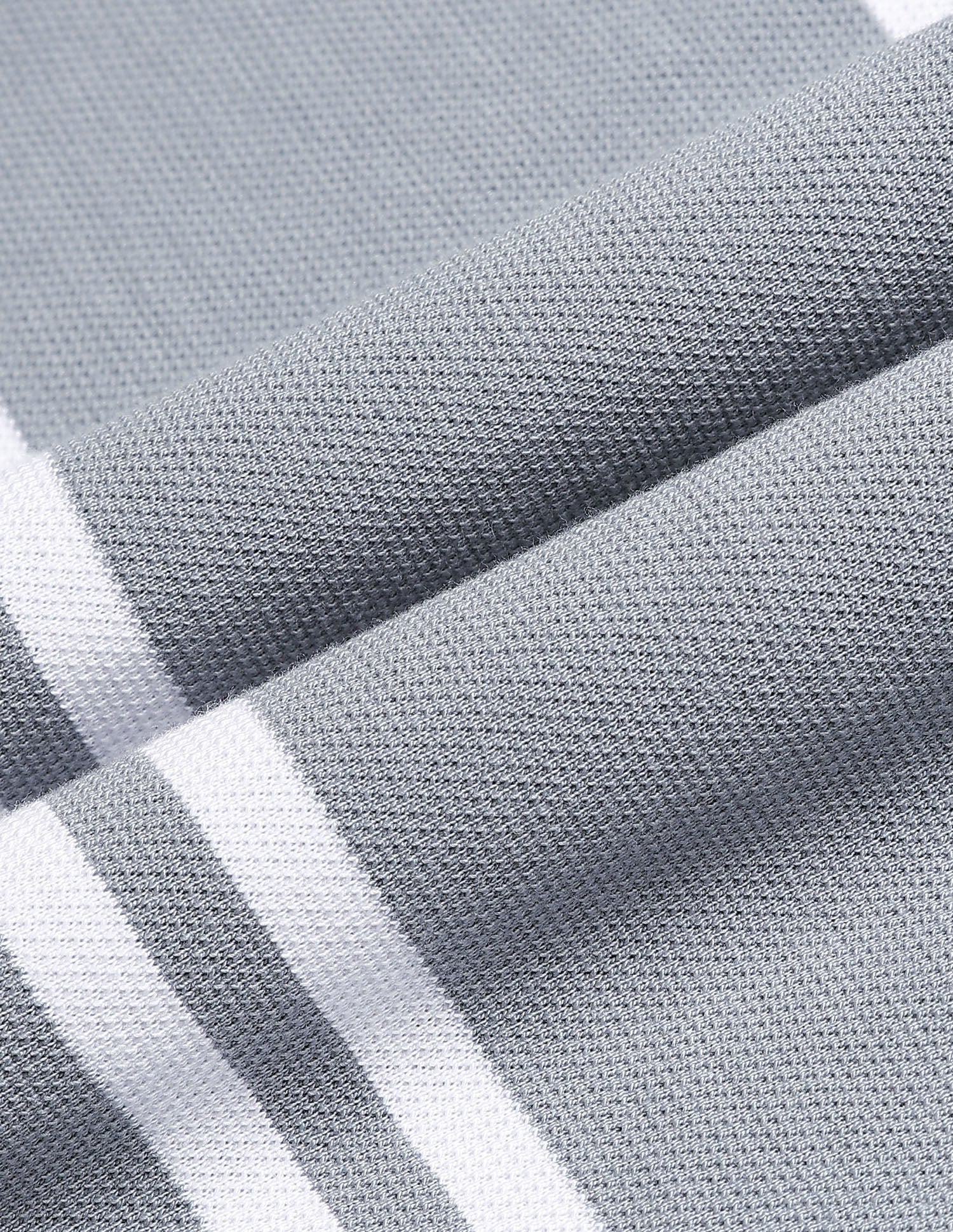 Vertical Striped Slim Fit Polo Shirt - Image 2