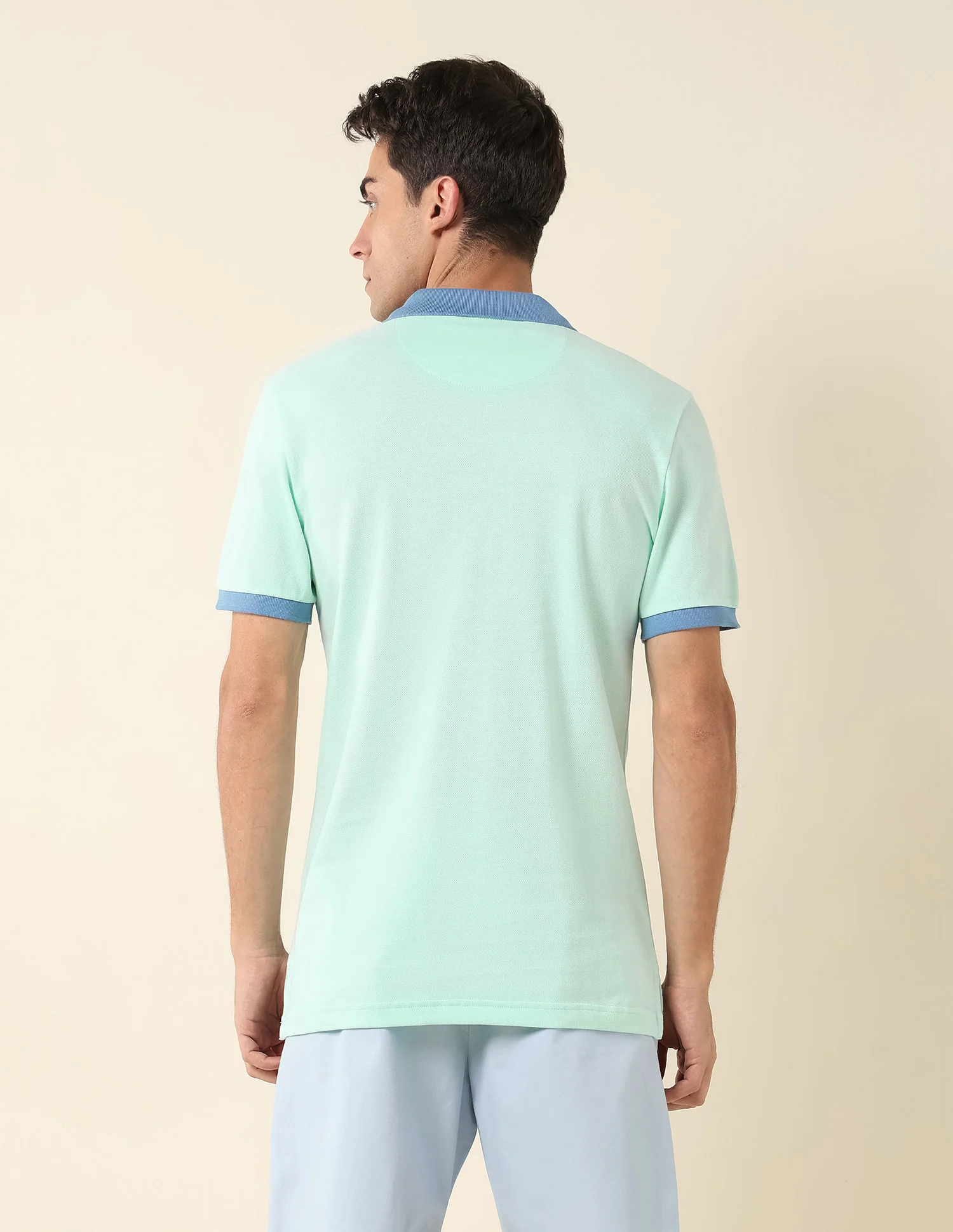 Vertical Striped Slim Fit Polo Shirt - Image 5