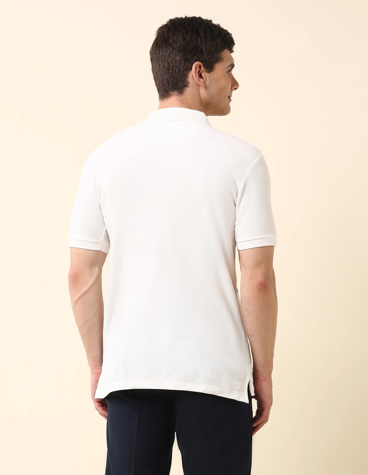 Vertical Striped Slim Fit Polo Shirt - Image 5