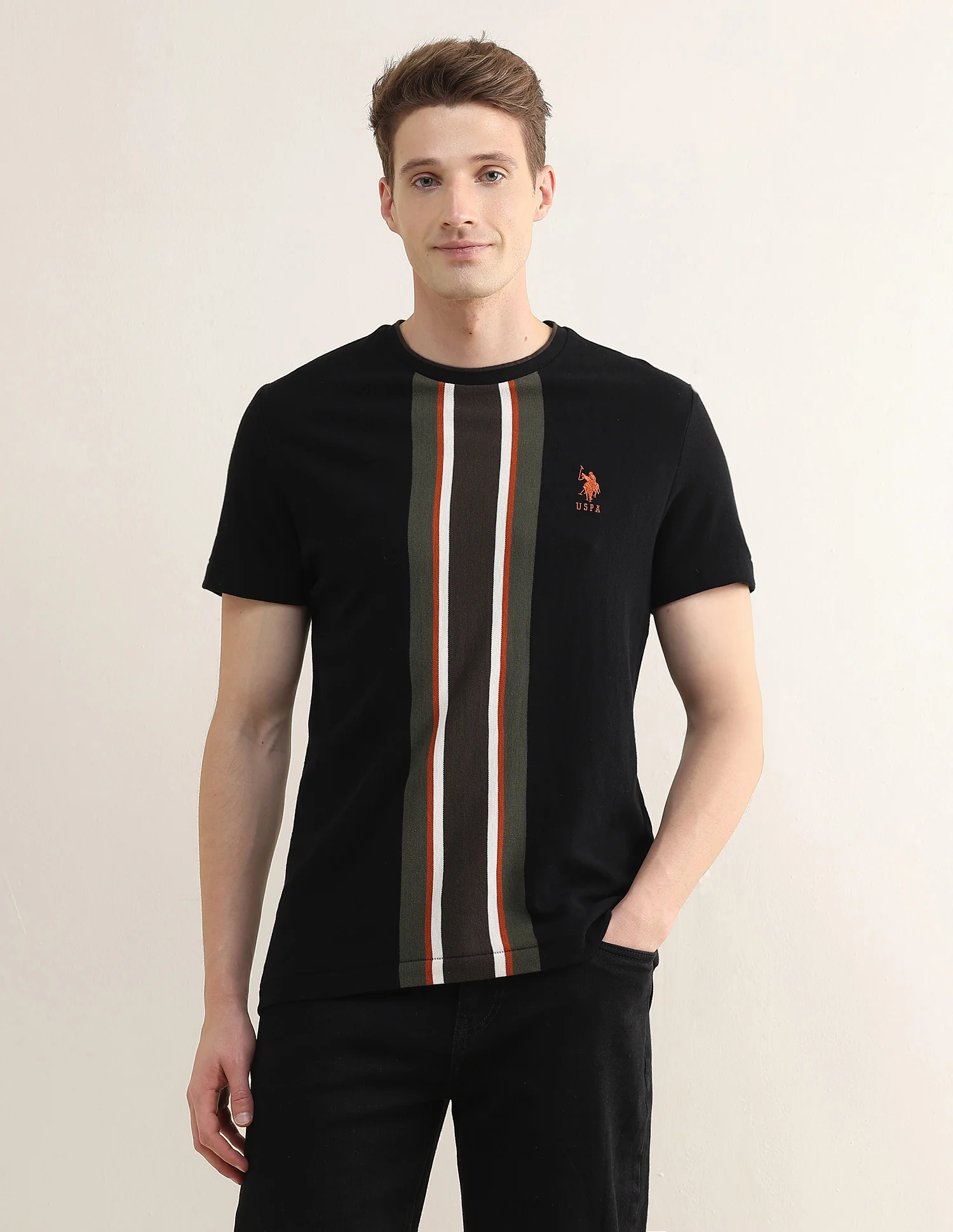 Vertical Striped Slim Fit T-Shirt - Image 6