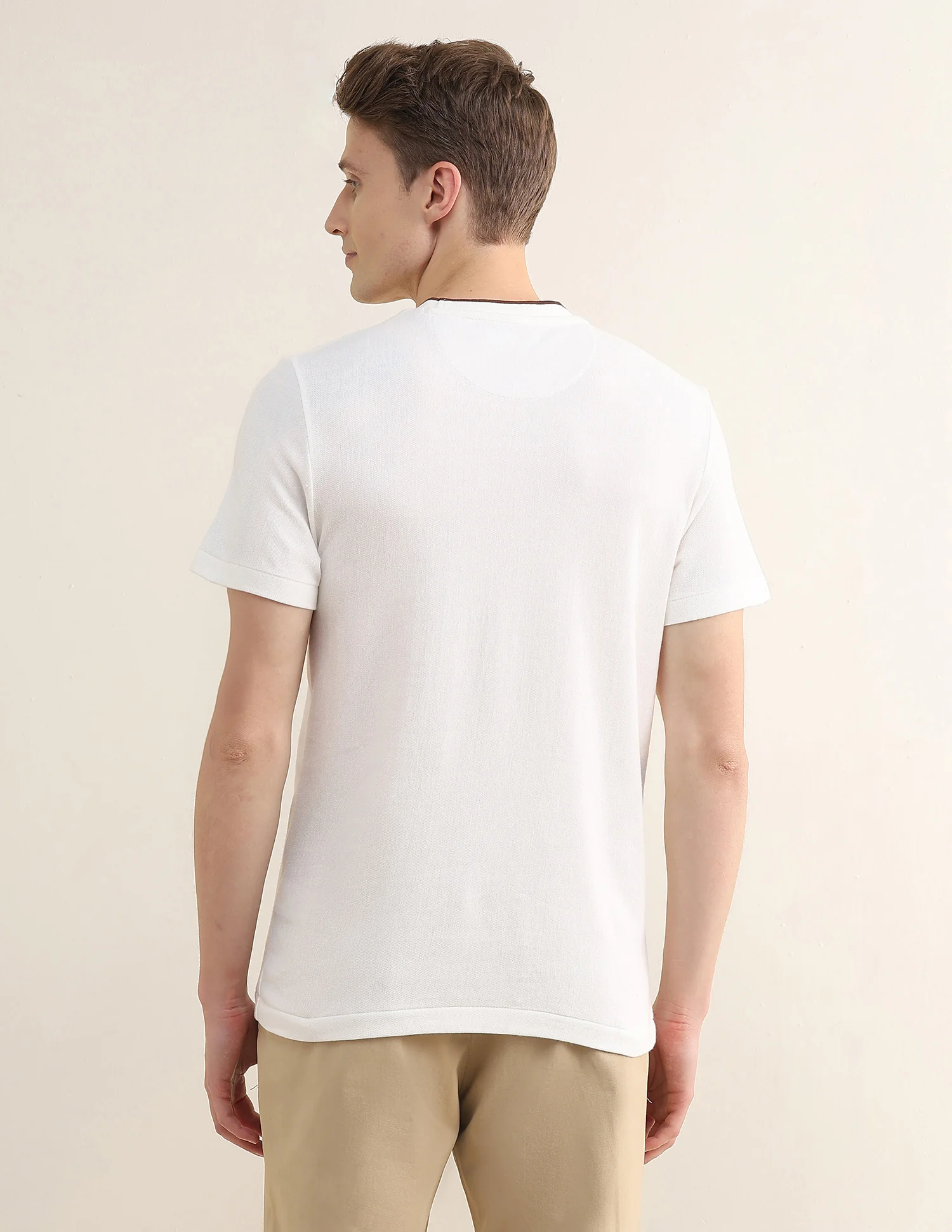 Vertical Striped Slim Fit T-Shirt - Image 5