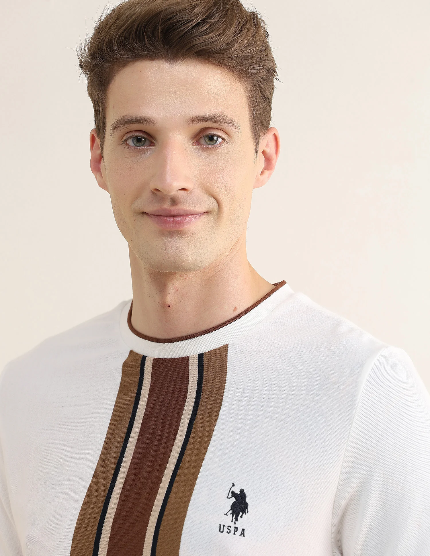 Vertical Striped Slim Fit T-Shirt - Image 7