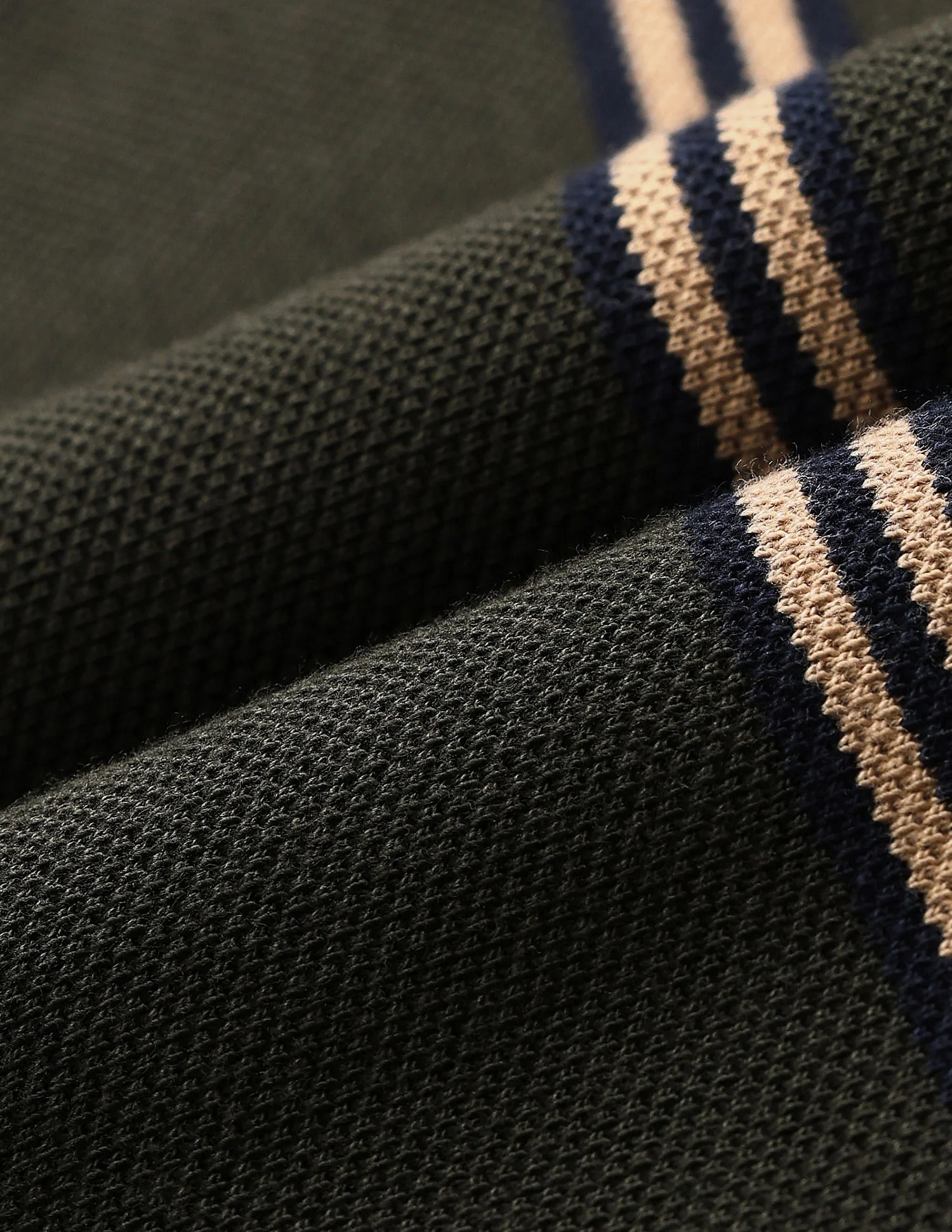 Vertical Striped Slim Polo Shirt - Image 2