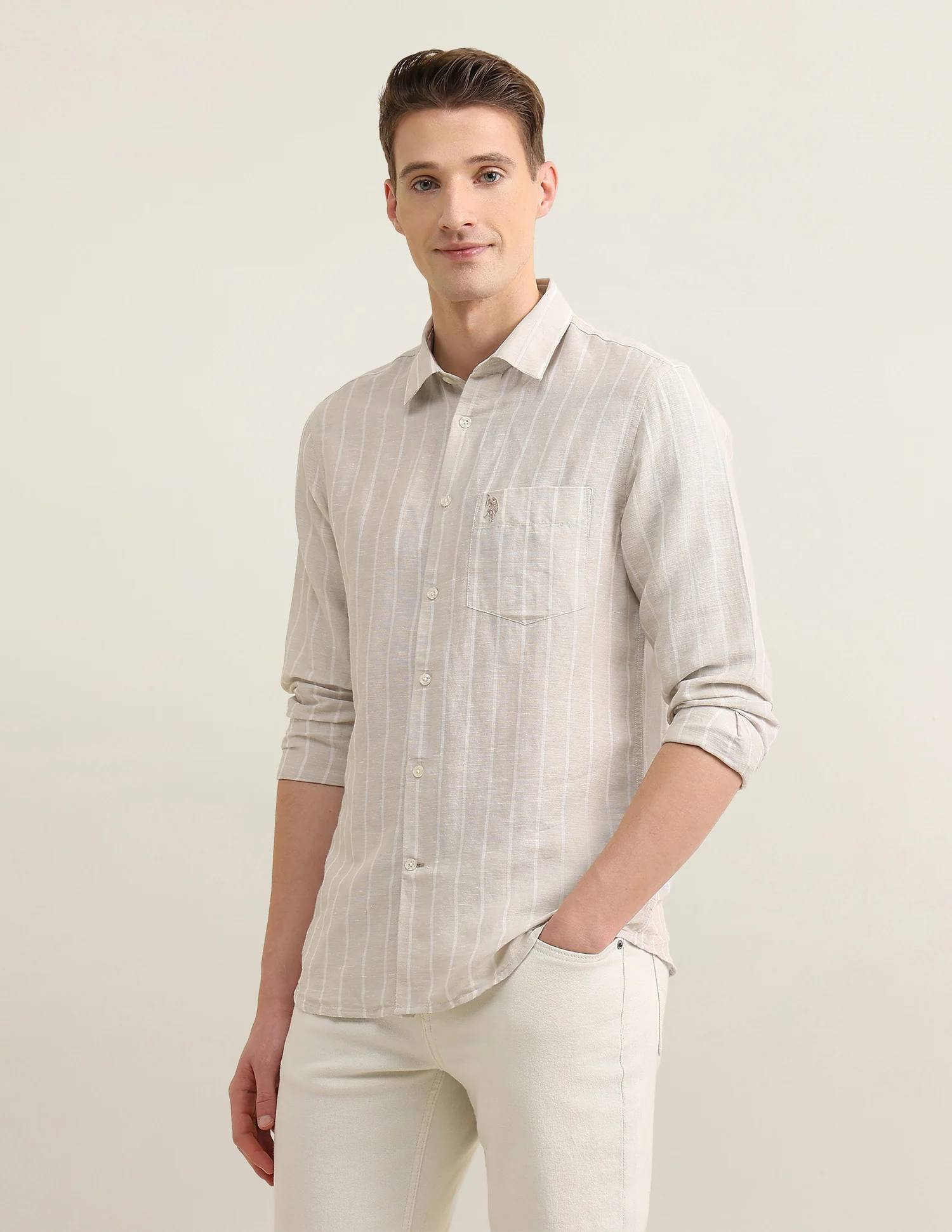 Vertical Striped Sotogrande Regular Fit Shirt - Image 4
